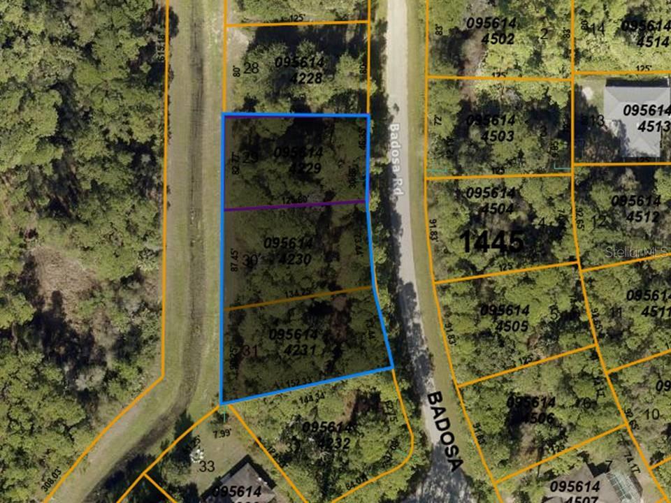 This TRIPLE Residential Lot sits in a quiet neighborhood located in young and growing North Port, one of the most popular locations to live. NOT IN A FLOOD ZONE. No deed restrictions or HOA fees. Excellent location, peaceful neighborhood, minutes from I-75 & Tamiami Trail! Convenient to Florida’s best beaches, golfing, public boat ramps, marinas, shopping, physicians, water park, Atlanta Braves Spring Training Stadium, Tampa Bay Rays Spring Training Stadium, Historic Riverfront Downtown Punta Gorda & Fishermen’s Village, and a short drive to Sanibel, Venice, Fort Myers, and Boca Grande, etc. All information deemed reliable, but not guaranteed; buyer to confirm all.