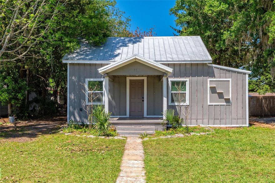Welcome to this beautifully maintained home on an oversized lot in the heart of St. Cloud, just 3 minutes from the scenic St. Cloud Lakefront Park! This charming property features a 3-bedroom, 2-bath main residence highlighted by a bright and inviting kitchen with a cozy eat-in area surrounded by windows, filling the space with natural light and warmth. The spacious yard offers plenty of room for outdoor entertaining, gardening, or relaxing in the Florida sunshine. A standout feature is the private guest house (320 sqft) complete with 1 bedroom, 1 full bathroom, its own kitchen, and a stackable washer and dryer—perfect for extended family, guests, or potential rental income. Situated on a generous 0.26-acre lot with no HOA, this home provides flexibility and freedom while being located on a quiet, established street close to downtown shops, dining, schools, and major roadways. Combining comfort, versatility, and an unbeatable location near the lakefront, this property is a rare opportunity you won’t want to miss!