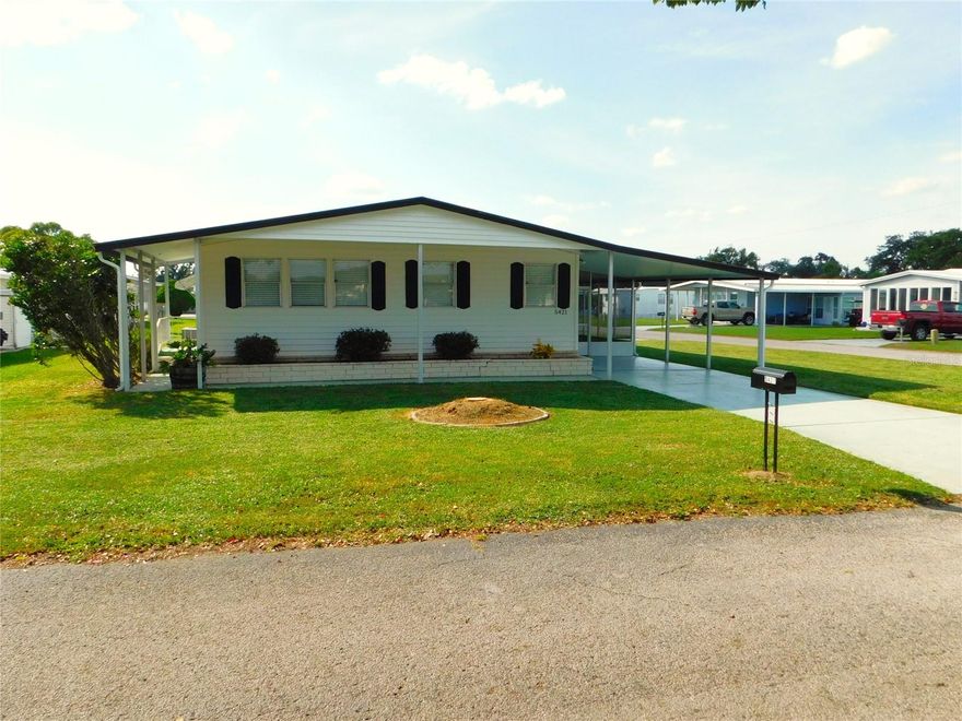 2-Bed, 2-Bath Home in Betmar Acres – You Own the Land!
Move-in ready and packed with updates! This spacious 2-bedroom, 2-bath home features a bright kitchen with all appliances—wall ovens, cooktop, refrigerator, and dishwasher—all opening to a 26' x 13' living room perfect for entertaining.
The dining area offers a built-in china cabinet and storage, while the primary suite includes a walk-in closet and private bath with walk-in shower. The second bedroom (11' x 11') has a built-in closet, and the guest bath features a tub/shower combo.
You’ll love the fresh paint, new laminate flooring, 2020 A/C, and brand-new roof (2025). Outside, enjoy a screened porch, utility room, and carport, plus a garage with roll-up door—perfect for a small car or golf cart. Two driveways on this corner lot provide extra parking and curb appeal.
And remember to check out the 27 hole golf course, 2 swimming pools and 2 hot tubs along with 3 clubhouses, a library, walking paths, game rooms , enclosed shuffleboard courts, tennis courts, pickle-ball courts, basketball court, and weekly cash Bingo.
Enjoy the Betmar Acres lifestyle—where you own the land and the possibilities!