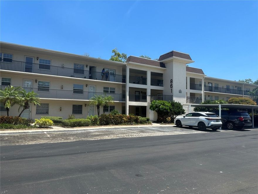 Come and see this partially furnished first floor unit where you can walk right in for added convenience. Keep your car free from the elements under your carport. Meet new friends and Neighbors at the community pool. 55 plus, small pets, cats allowed.