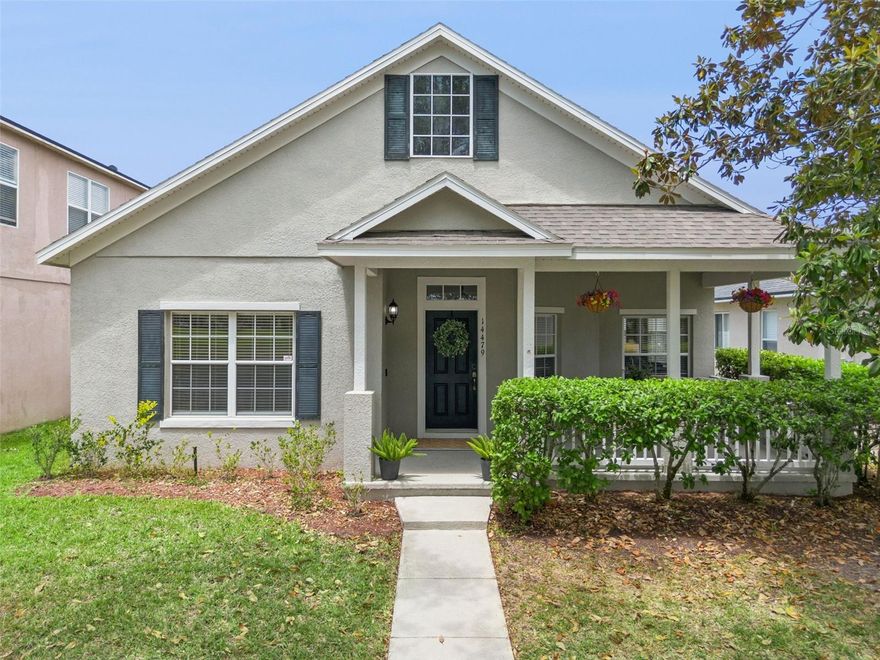 Welcome home to this charming bungalow featuring a LARGE FRONT PORCH overlooking an open green space park, creating a peaceful and inviting setting for morning coffee or relaxing evenings. This MOVE IN READY home immediately stands out with its key updates, including NEW HVAC SYSTEM, NEWER ROOF, NEW STAINLESS STEEL APPLIANCES, MODERN LIGHT FIXTURES, and NEW FENCE, offering both value and peace of mind from the start. Inside, the home is thoughtfully designed for comfort and convenience, featuring a spacious layout and a LARGE WALK IN LAUNDRY ROOM complete with a washer and dryer for easy everyday living. Step outside to enjoy the SCREENED IN REAR PATIO, perfect for relaxing or entertaining year round, along with a REAR ENTRY TWO CAR GARAGE for added convenience and functionality.Located in the highly desirable Avalon Park community, residents enjoy access to biking trails, a community pool, dog park, and playgrounds, adding to the ease of everyday living. Ideally located just minutes from downtown Orlando, Lake Nona Medical City, Orlando International Airport, UCF, Valencia College, Lockheed Martin, and Waterford Lakes Town Center, offering endless shopping and dining options. This MOVE IN READY home offers the lifestyle many are searching for with stylish updates and a prime location. SCHEDULE YOUR SHOWING TODAY!