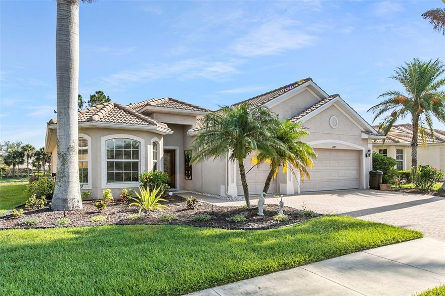 This 3 Bedroom Home has 2 Baths, 3 Car Garage, Office/Den, Screened Lanai with views of the Lake. Living Room and Dining Room, Separate Eating Area, Gated Community, Activity Center included in the Rent, Resort Style Pool, Tennis Courts, Fitness Center and Much More! Short term rental only. Available for the months of June 2025 through November 2025.