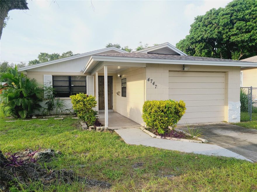 A ranch-style home, with its streamlined silhouette and effortless flow, offers a blend of comfort and simplicity. This four-bedroom, one-bathroom home features a classic, functional layout spanning approximately 1,444 square feet. Located on a desirable corner lot, it provides a sense of privacy and space.

Step inside to a bright and airy interior, where an abundance of natural light highlights the durable tile floors that run throughout most of the home. The heart of the house is the large eat-in kitchen, a welcoming space designed for both daily meals and gatherings. It features a modern cooktop stove and plenty of counter space, complemented by a double sink and extensive cabinet storage, making meal prep and cleanup a breeze.

The home is equipped with central air and heat, ensuring year-round comfort. The single bathroom includes a convenient tub-shower combination. A dedicated laundry area with washer and dryer connections adds to the home's practicality.

Outside, a newly installed roof provides peace of mind and protection for years to come. The fully fenced-in backyard, accessible from a convenient alley, offers a outdoor retreat perfect for relaxing or entertaining.

This home’s location is a significant highlight, placing you just minutes from the vibrant community of Gulfport. Enjoy easy access to local shops, schools, community centers, and the beautiful beaches of Boca Ciega Bay