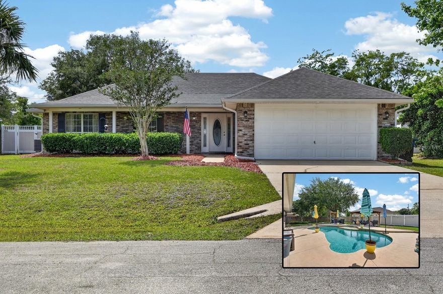 Welcome to this beautifully maintained pool home in the heart of Palm Coast! Located on a quiet street, 27 Lyndenhurst Ln offers the perfect blend of comfort, functionality, and Florida outdoor living, with a roof just 4 years old for added peace of mind.

Step inside to an inviting open floor plan featuring vaulted ceilings, abundant natural light, and a spacious living area ideal for both relaxing and entertaining. The kitchen is equipped with stainless steel appliances, ample cabinetry, and a functional layout that flows seamlessly into the main living space.

The home offers generously sized bedrooms, including a comfortable primary suite, while additional rooms provide flexibility for guests, a home office, or hobbies.

Out back, enjoy your private screened pool and fully fenced yard, perfect for entertaining, pets, or simply enjoying the Florida lifestyle year-round. The covered patio and gazebo area create multiple outdoor living spaces, making this home truly stand out.

Conveniently located near shopping, dining, schools, and just a short drive to the beach.

Don’t miss your opportunity to own this move-in-ready pool home in one of Palm Coast’s most desirable areas!