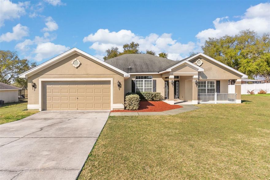 Welcome home to this beautifully maintained and spacious gem in the desirable community of Auburndale. Built in 2012, this impressive 4-bedroom, 3-bathroom pool home offers over 2,313 square feet of thoughtfully designed living space and more than 3,000 square feet total. The split floor plan provides both comfort and privacy, featuring a generous primary suite with dual walk-in closets and a luxurious en-suite bath complete with dual vanities, a separate shower, and a relaxing garden tub. The open-concept layout is ideal for entertaining, seamlessly connecting the main living areas for gatherings with family and friends. Step outside to enjoy your private screened-in pool, perfect for soaking up the Florida sunshine. Situated on a spacious premium lot in a quiet neighborhood, this home is conveniently located just minutes from I-4, making commuting easy and efficient. Don’t miss the opportunity to make this exceptional property your own!This Auburndale gem offers a prime location near popular attractions like LEGOLAND Florida Resort and Walt Disney World, adding to the appeal of Central Florida living. Enjoy easy access to nearby theme parks, charming downtown districts, and the natural beauty of local lakes and scenic trails. Golf courses, shopping centers, and a variety of dining options are just a short drive away, making both daily errands and weekend outings convenient. This property blends everyday comfort with a relaxed, resort-style atmosphere. Peaceful surroundings paired with close proximity to amenities create a lifestyle many desire. Schedule your private showing today and discover your own poolside retreat.