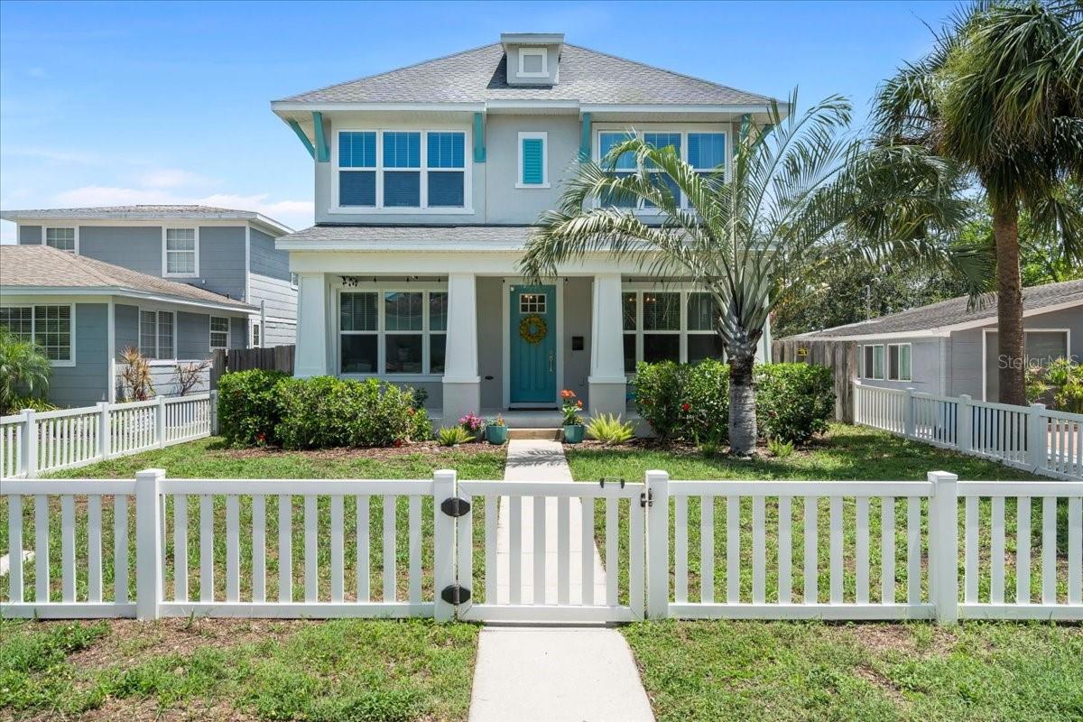 Welcome to your dream home in the heart of the vibrant Five Points community! This 2018 built David Weekley masterpiece blends timeless Craftsman charm with modern luxury. From the bold architectural columns to the inviting front porch, every detail exudes elegance and warmth.
Step inside to soaring 10-foot ceilings, rich hardwood floors, and an open-concept layout designed for both comfort and entertaining. A private den with French doors offers the perfect work-from-home space, while the formal dining room connects seamlessly to the gourmet kitchen via a stylish butler’s pantry.
The chef’s kitchen is a showstopper—featuring soft-close light grey cabinetry, exotic granite countertops, stainless steel appliances, a vent hood, and built-in convection oven and microwave. A dedicated wine reserve adds a touch of sophistication for your evening unwind or weekend gatherings.
Enjoy Florida living year-round on the spacious covered lanai, overlooking a deep backyard ready for your personal outdoor oasis. Upstairs, the luxurious Owner’s Retreat boasts a tray ceiling, crown molding, and a spa-inspired ensuite with a frameless super shower and dual shower heads.
With three additional bedrooms, a dual-sink full bath, and a convenient half bath for guests, there’s room for everyone. 12 month lease available with approval. Property is not in a flood zone. Located half a mile from Crescent Lake and three miles from Downtown St. Pete.
Don’t miss your chance to live in style and comfort in one of the most sought-after neighborhoods!