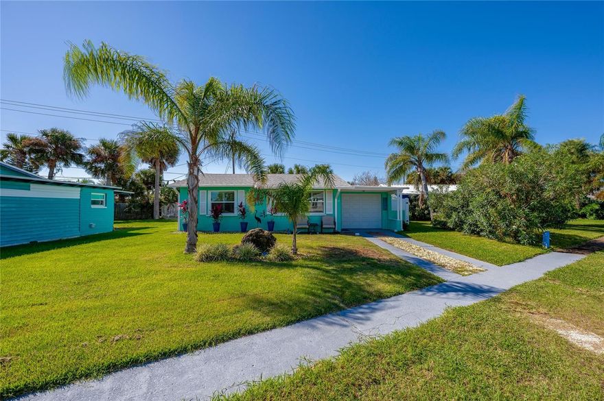 Ocean Sunrises and River Sunsets Served Daily!
Welcome to your tropical hideaway—perfectly positioned just steps from the kayak launch and fishing pier, and a short walk to the beach at Tom Renick Oceanfront Park, complete with a playground, facilities, grills, gazebos, showers, and more!
This beautifully updated home offers peace of mind and modern comfort with Impact windows, storm-rated exterior doors, and new interior deco doors. Major updates include a 2022 roof, 2023 vinyl fence, and 2024 hurricane-rated garage door, plus a new washer/dryer and hot water heater. The spacious, fully fenced backyard is ready for fun—featuring a 2024 shed that’s perfect for storage, a playhouse, or your very own backyard bar. 
Inside, you’ll love the new high-end appliances (refrigerator, stove, microwave, and dishwasher). The kitchen shines with butcher block countertops, extended cabinetry, and a dedicated coffee bar, while new ceiling fans and lighting enhance every room.
The Florida room is a true showstopper, with a wall of windows overlooking your private backyard oasis, a new insulated ceiling, specialized UV-resistant blinds, and dedicated A/C for year-round comfort. There’s even plenty of space to add your dream pool!
Just bring your furniture—this beachside retreat is move-in ready and waiting for you to enjoy the best of Florida living.
Room sizes are approximate. All information intended to be accurate but cannot be guaranteed.