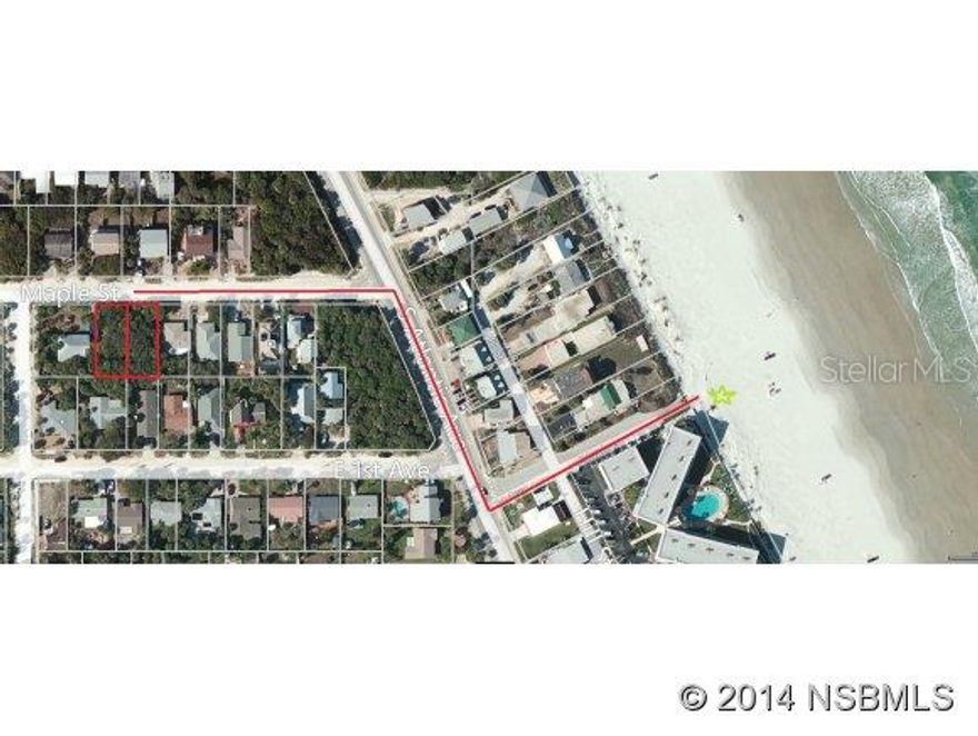 Central Beachside Residential Lot, one block from the ocean, quick walk to shopping & dining!; Cleared: Partial ;Water: Available at Site