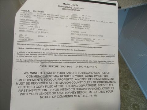 Tiny photo for 2380 SE 174th Court, Silver Springs, FL 34488 (MLS # OM722014)