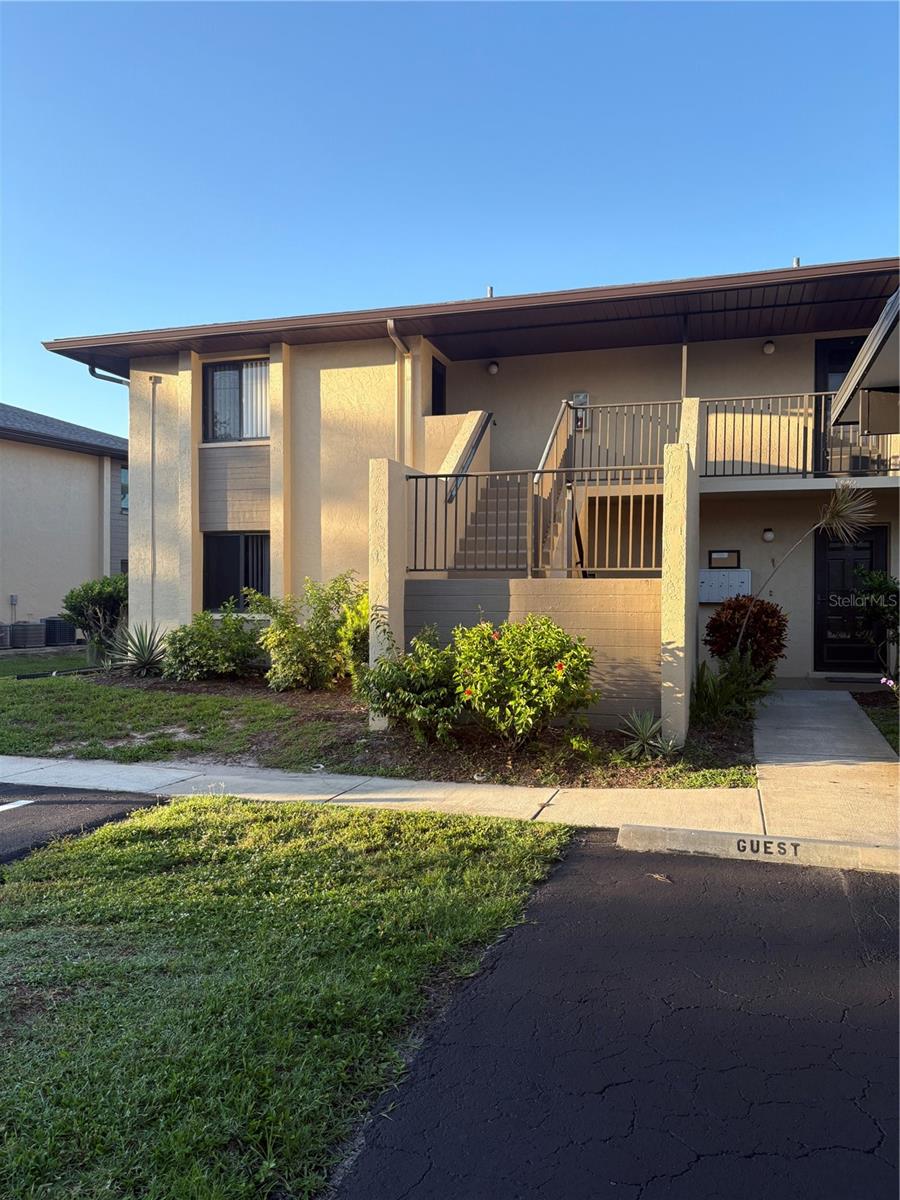 Welcome to Tala Lakes, an exclusive 55+ community where peace and serenity meet vibrant living! This charming condo offers the perfect blend of comfort and convenience, featuring 2 bedrooms and 2 full bathrooms. The cozy kitchen boasts a convenient eating counter and dishwasher, while the bright and airy living room provides a welcoming space to relax. Step onto your lanai and soak in the tranquil lake views each morning. The primary bedroom features a spacious walk-in closet and an en-suite bathroom with a walk-in shower. For guest privacy, the second bedroom and bathroom are conveniently located just off the kitchen. Enjoy the ease of in-unit stackable washer and dryer. The Tala Lakes community is brimming with amenities! The large and beautiful clubhouse offers ample seating, a kitchenette, a library, and separate men's and women's restrooms, plus an outdoor pool shower. There is a great BBQ area t that is shaded and offers lenty of seating! During season, the community calendar is packed with engaging events. Enjoy a friendly match of tennis or bocce with neighbors. Located just minutes from I-75, shopping centers, and the Sunseeker Resort, this condo offers the perfect lifestyle for active adults. Don't miss your chance to experience the best of 55+ living at Tala Lakes!
