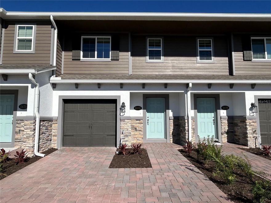 Beautiful townhome for rent located in the desirable TYSON RANCH community. This modern 3-bedroom, 2.5-bathroom residence features an open-concept floor plan with upgraded flooring and stylish finishes throughout. The contemporary kitchen offers brand-new stainless steel appliances, quartz countertops, modern cabinetry, and a center island with ample seating, perfect for everyday living and entertaining. All bedrooms are located on the second floor, including a spacious primary suite with a walk-in closet and private en-suite bathroom. Two additional generously sized bedrooms share a full bathroom, while a convenient half bath is located on the first floor for guests. The laundry closet with washer and dryer is also located upstairs for added convenience. This home includes an attached one-car garage. Residents enjoy resort-style community amenities such as a pool and cabana, dog park, walking trails, playground, lake, park, and gazebo. Excellent location just minutes from Lake Nona Town Center, Medical City, Boxi Park, UCF, restaurants, shopping, Orlando International Airport, and easy access to Highway 417. Easy to show—don’t miss this opportunity to live in a prime location combining comfort, style, and convenience.