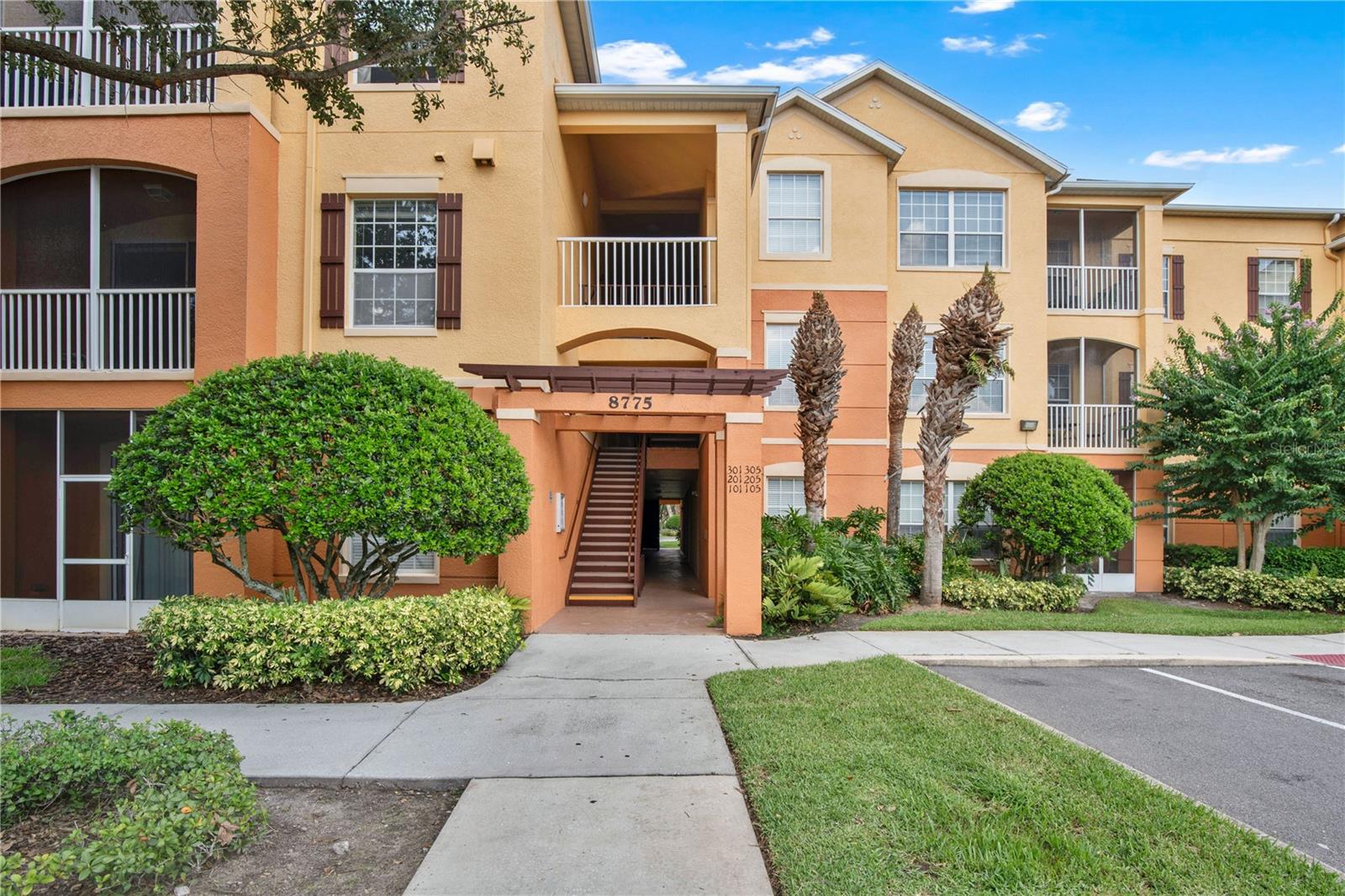 Location, Location, Location!
This spacious second-floor unit is located in the highly desirable gated community of Horizons at Vista Lakes. This beautiful condo features a functional split floor plan with generously sized bedrooms, walk-in closets, and a spacious kitchen that opens to the dining and family room. Enjoy the Florida lifestyle on your screen-enclosed balcony, perfect for relaxing outdoors.
Just steps away, the community offers a resort-style pool and beautifully maintained common areas.
Conveniently situated near UCF, Lake Nona, and the USTA National Campus, with easy access to major highways 417 & 528, you’ll be only 5 miles from Orlando International Airport and a short drive to beaches, theme parks (Disney & Universal), and Downtown Orlando.
The neighborhood is surrounded by everyday conveniences including grocery stores, shopping, restaurants, and a state-of-the-art movie theater.
This condo truly combines comfort, convenience, and lifestyle in one ideal location!