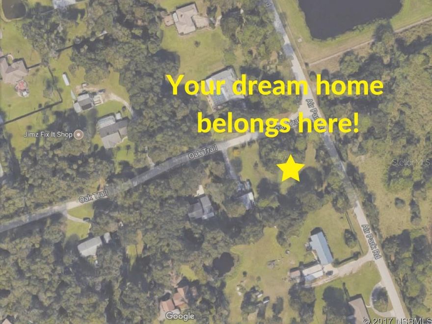 Your dream home and acreage estate BELONGS on this gorgeous, partially cleared 1-acre lot. Have the best of both worlds here. This little piece of paradise feels like a private country oasis but offers all the benefits of city livingâ¦ like being near to restaurants, stores, services and libraries. Here, youâll enjoy owning a sprawling lush property with no HOA, and none of the rules and fees that come with one!  The large lot offers loads of privacy and space for your new home and the fabulous Florida lifestyle you will build here. Want a pool? Inlaw apartment? A big treehouse for the kids? Thereâs room for all that here, AND MORE. So bring your boat, RV, 4-wheelers and all our fabulous lifestyle toys and gear.  This is the perfect place for nature lovers, animal lovers, boaters & outdoor enthusiasts to find the life youâre looking for. Best of all, this fantastic lot puts you just minutes away from fabulous Florida hot spots and attractions like state parks and natural lagoons and springs, gorgeous beaches with super surfing conditions, & beautiful historic downtown areas offering wine walks, art shows, fun festivals, and authentic cultural cuisine.  The spacious lot is 199 x 223 feet, offering ample space to build out your dreams. Property records show a small sliver of land, about 0.08 acres at the back of the property, is submerged. Itâs time to make your dreams a reality!; Cleared: No ;Water: Holding Tank