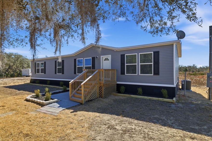 Move-in ready 2023-built home on over an acres of property in Lake Wales! This 3-bed, 2-bath home features brand new flooring, cabinets, and appliances. Enjoy 1,680 sq ft of open living space with a light and bright spacious kitchen. No HOA—bring your pets, toys, or start a garden! Peaceful country setting yet close to shopping, dining, and lakes. Lots of financing options available. Possible seller financing for qualified buyers. Zero-down payment programs available! Don’t miss this chance for modern, affordable Florida living! Buyer to verify all measurements and information.