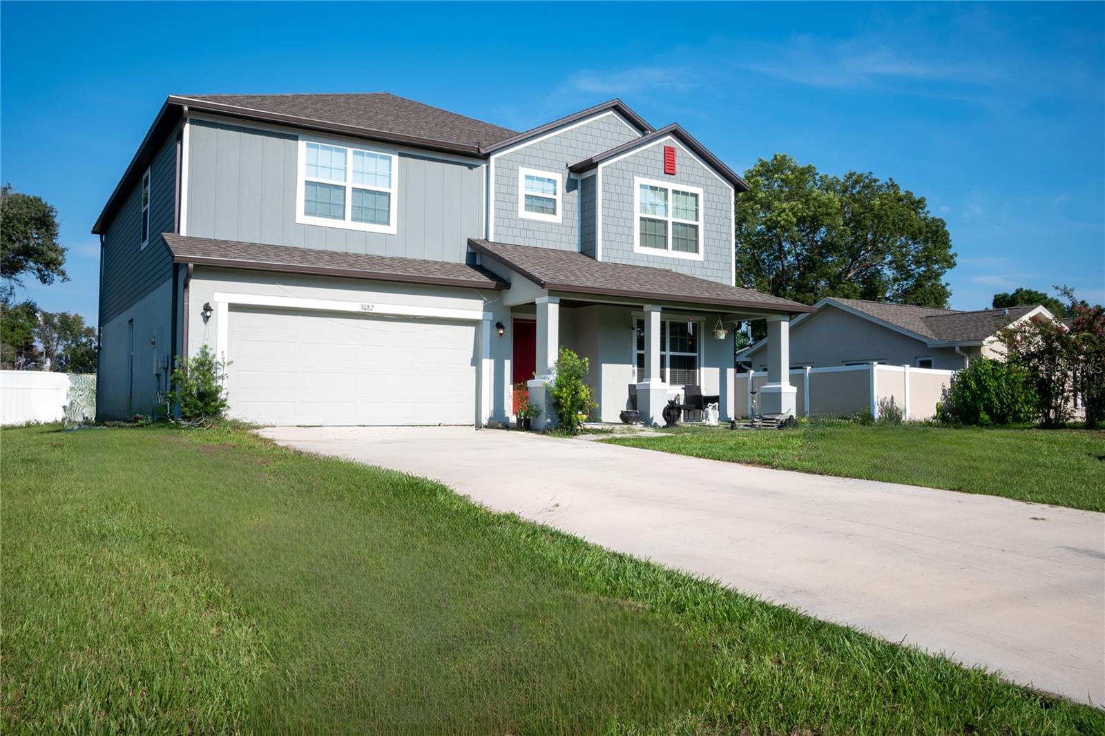 Spacious 6 bedroom, 2.5 bath home built in 2022. Beautiful Chef's kitchen with a huge island. This property features two upstairs lofts, an upstairs laundry room, oversized closets throughout. Gourmet kitchen with oversized island opens to living area and leads to a large fenced backyard, ideal for entertaining! Unique first-floor bath with step-in shower (no sink) offers potential to create a private master suite down stairs. Upstairs water machine, mini fridge and deep freezer stay!