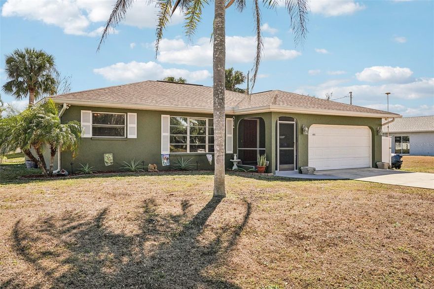 Welcome to 651 Porpoise Rd in beautiful Venice , Florida! This well-maintained 3-bedroom, 2-bath home sits on an oversized lot, offering plenty of space, privacy, and room to enjoy the Florida lifestyle. Conveniently located near excellent shopping and restaurants, with a boat launch just a few streets away perfect for boating and water lovers. Enjoy quick access to the Gulf with Englewood Beach and Venice Beach both just minutes away. A fantastic opportunity to own a spacious home in a prime coastal location! All sizes approximate