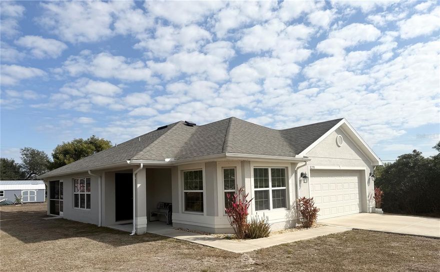 Welcome to this charming 3-bedroom, 2-bath split floor plan home with a 2-car garage in a prime North Port location! This well-maintained property features FULLY PAID-OFF SOLAR PANELS, helping significantly reduce monthly electric costs. Situated on PUBLIC WATER and equipped with an additional water purification system, this home offers both efficiency and peace of mind. Best of all, it is not located in a flood zone and comes with no HOA, deed restrictions, or CDD fees — giving you true Florida freedom. Outdoor enthusiasts will love being nestled near the Legacy Bike Trail, perfect for biking, walking, and enjoying the Florida sunshine. Inside, the open floor plan offers comfortable living with a spacious kitchen and combined dining area, ideal for everyday living and entertaining. Step outside to a generously sized backyard featuring two storage sheds (8x8 and 8x12), offering plenty of room for tools, hobbies, or extra storage. Conveniently located near Warm Mineral Springs, North Port Aquatic Center, Butler Park, and the North Port Parks & Recreation, this home offers easy access to recreation and community amenities. It’s just minutes from Wellen Park, the new Costco Wholesale, and less than 30 minutes to the beautiful Gulf beaches. Centrally located with quick access to Venice, Englewood, Port Charlotte, Punta Gorda, and Sarasota, this property offers both convenience and lifestyle. Don’t miss the opportunity to make this exceptional home your own — schedule your private showing today!