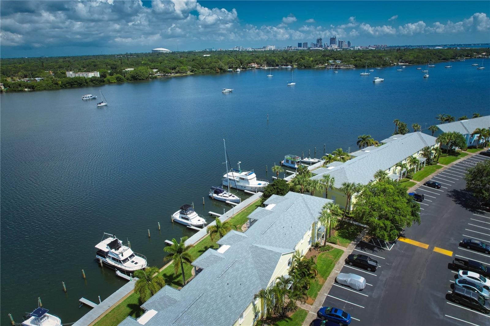 WATERFRONT TOWNHOUSE AVAILABLE FOR ANNUAL RENTAL BEGINNING IN SEPTEMBER. Beautiful two bedroom, one and a half bathroom townhouse located on Big Bayou in the pet friendly community of Waterside at Coquina Key with direct boating access to Tampa Bay. This beautifully updated waterfront unit offers tile flooring, updated kitchen cabinets and granite counter tops, laundry in the unit, and a large ground floor patio. The open kitchen offers a dining area that overlooks the living room and provides views of the water making you feel like you are on vacation every day. A half bath is located off of the kitchen and living area. The primary bedroom has its own private balcony also overlooking the water, a large closet, and plenty of room for a king size bed and furniture. The second bedroom is also spacious and provides a full closet with deep storage. A beautifully updated shared bathroom with a combination shower and bathtub is on the second floor near the bedrooms and provides vanity storage. The linen closet found in the hallway provides additional storage. Waterside at Coquina Key is a gated community and offers rented dock slips on-site, a pool, a fitness center, tennis courts, clubhouse events, and much more. If you are looking for a rental close to public boat ramps, Downtown, the beaches, and the interstates then this is the place for you. Available for showings by appointment.
$80 application fee for each adult applicant. $125 Tenant Processing fee. All approved applicants must complete the condo association approval process prior to move-in.