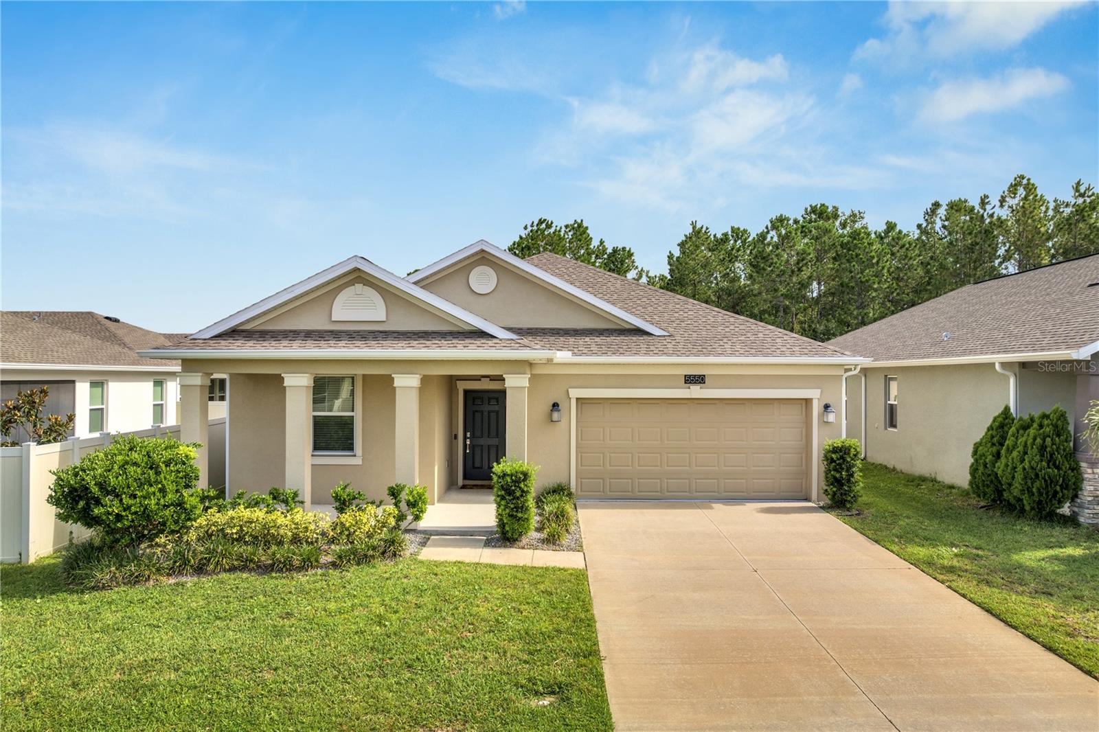 Don’t miss your chance to own this stunning move-in ready home in highly sought-after Lancaster Park East! This immaculate property boasts a split floorplan, open-concept living spaces, and upgraded designer finishes throughout. Enjoy premium features such as quartz countertops, 42" cabinets, stainless steel appliances, and a spacious kitchen island—perfect for entertaining. The primary suite offers a tranquil retreat with a luxurious en-suite bathroom, dual sinks, walk-in shower, soaking garden tub, and an expansive walk-in closet with direct access to the laundry.
Step outside to a screened lanai overlooking a serene conservation area—ideal for relaxing or hosting guests. Community amenities include a resort-style pool, playground, and access to all the perks of Lancaster Park. Located on a quiet cul-de-sac with no through traffic, this home ensures privacy and peace of mind. Benefit from proximity to top-rated schools (including a new high school opening August 2026), major highways, Lake Nona, OIA, shopping, and attractions.
This is the perfect opportunity for buyers seeking value, lifestyle, and convenience in a growing area. Schedule your private tour today.
