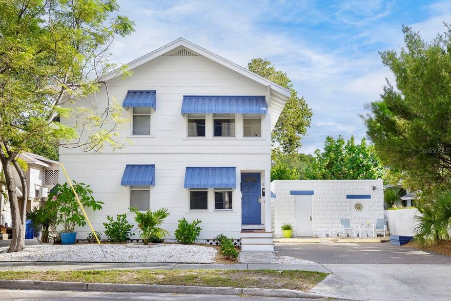 Opportunity meets flexibility in one of St. Pete’s most desirable locations. This unique property is ideal for an owner-occupant looking to offset their mortgage—live in one unit while generating income from the other, or create a comfortable multi-generational living setup. For owner-occupants, there may be additional financial advantages—buyers who make this their primary residence may qualify for Homestead Exemption, potentially reducing property taxes (buyer to verify).
Previously under contract near current pricing, buyer terminated prior to inspections for personal reasons—no property-related issues.
Well-maintained and being sold fully furnished, this property is move-in or rent-ready with private parking for tenants, on-site shared laundry, and additional rental/storage space in the garage for added income potential. Strong rental potential with units capable of generating $2,300+ monthly income, making this a compelling option for buyers seeking both lifestyle and financial benefit.
Located just a 15-minute walk to Central Avenue and Tropicana Field, this duplex places tenants near dining, entertainment, and the energy of Downtown St. Petersburg. A hospital and police barracks on the same street add to the area’s everyday convenience and appeal. A transferable termite contract is also included for added value. Do not miss this RARE OPPORTUNITY to own a fully furnished, income-producing property in one of St. Petersburg’s most desirable locations.