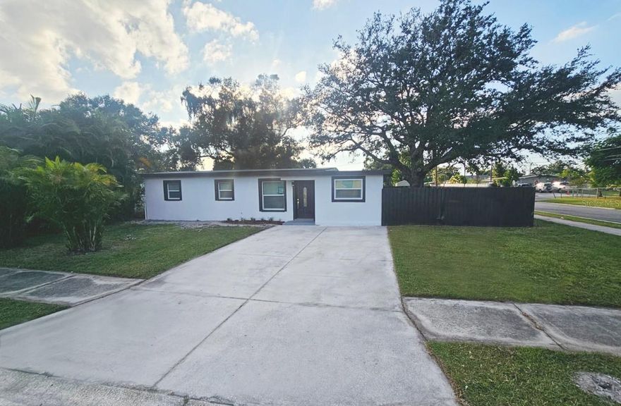Fantastic opportunity to own a centrally located home in Tampa—just minutes from Raymond James Stadium, the Tampa international Airport, and Hillsborough Community College.
This beautifully remodeled 4-bedroom, 2-bath home offers everything you've been looking for and more — no HOA , fenced-in backyard! Step inside to find an updated kitchen featuring wood cabinetry, sleek granite countertops, new appliances.  Throughout the home, you’ll enjoy easy-to-maintain wood vinyl flooring. The primary suite includes its own private bath with a walk in shower for added comfort and convenience. Need extra storage? This home has you covered with a utility room that offers washer/dryer hookups