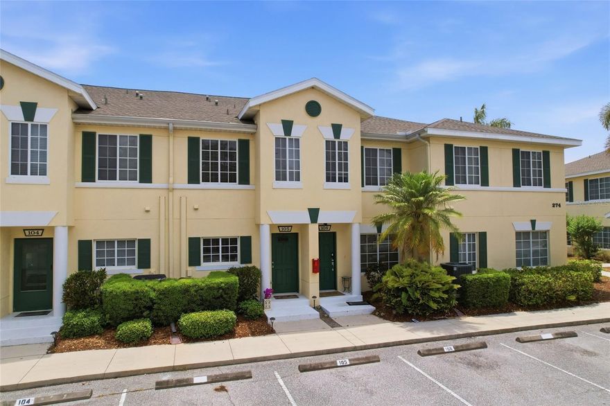 Excellent condition and location on this 2 bed, 2.5 bath townhome with a large loft and a private entrance, newer luxury vinyl floors, new HVAC, new ceiling fan and more. Lanai faces private nature view of greenery, great location, walk to a brand new Target, Costco, restaurants, minutes to I75, this is a spacious beautiful townhome with stainless steel appliances and washer and dryer in the unit. Great value - walking distance to the community pool, just around the corner is Heritage Park and so much more. Won't last - all data and measurements are approximate.