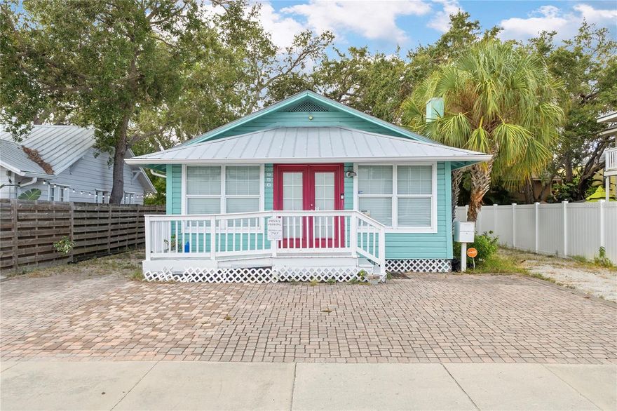 Prime investment and redevelopment opportunity in Sarasota’s sought-after Towles Court Arts District! This mixed-use property offers approx. 750 sq. ft. of commercial/gallery or studio space plus 363 sq. ft. of residential use, making it ideal for live/work tenants, creative professionals, or small businesses. Historic details and metal roof—blend with flexible layouts to attract both renters and end users. With zero side setbacks and DTE (Downtown Edge) zoning, the property offers significant redevelopment upside. Surrounded by other commercial and residential parcels, 1950 Adams Lane also presents excellent assemblage potential for investors or developers looking to create a larger mixed-use or residential project. Located just steps from downtown Sarasota’s restaurants, shops, galleries, and cultural amenities, this property combines immediate income potential with long-term growth. A rare chance to secure a prime footprint in one of Sarasota’s most dynamic districts!