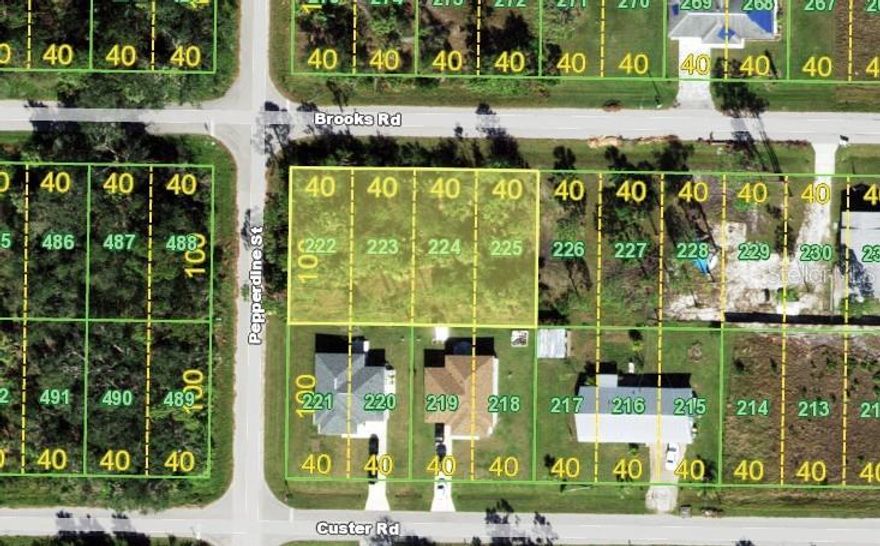 Exceptional opportunity to own four combined residential lots in Punta Gorda at 26425, 26429, 26433, and 26437 Brooks Road. This expansive parcel offers ample space to build your dream home, a multi-home compound, or a private estate in a quiet, established neighborhood. With four lots together, you gain flexibility for home placement, outdoor living, and future expansion possibilities.
Situated in a peaceful residential area, these lots provide the tranquility of suburban living while remaining conveniently close to shopping, dining, schools, medical facilities, and daily necessities. Major roadways are easily accessible for commuting throughout Southwest Florida, and world-class beaches, golf courses, boating, and parks are all just a short drive away.
While these are vacant lots, electricity is typically available nearby, and buyers may need to install a well and septic system for water and wastewater. This gives you the freedom to design a property completely customized to your vision and lifestyle.
Whether you’re planning a full-time residence, seasonal retreat, or an investment property, this combined parcel presents a rare chance to secure a significant piece of Punta Gorda real estate. Don’t miss your opportunity to own these four lots and create the home or compound you’ve been dreaming of in sunny Southwest Florida!