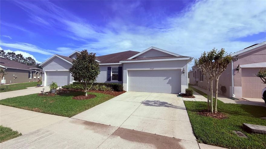 Beautifully maintained 3-bedroom, 2-bath villa for lease in the heart of Land O’ Lakes. Constructed in 2018 and designed with today’s lifestyle in mind, this home offers an open floor plan and a well-appointed kitchen featuring quartz countertops, stainless steel appliances, a closet pantry, and all essential appliances for easy move-in.

The light-filled living and dining areas provide ample room for both everyday living and entertaining. Enjoy outdoor living year-round on the spacious screened lanai, perfect for relaxing in a private setting. The primary suite includes a walk-in closet and a private en-suite bath, while two additional bedrooms features versatility.  Additional features include a two-car garage with plenty of storage. Situated in a sought-after community with resort-style amenities, residents have access to a clubhouse, fitness center, pool, dog park, playground, and well-maintained common areas. Ideally located near shopping, dining, and major highways, with lawn care and exterior maintenance included for added convenience. Available now—schedule your private tour today!