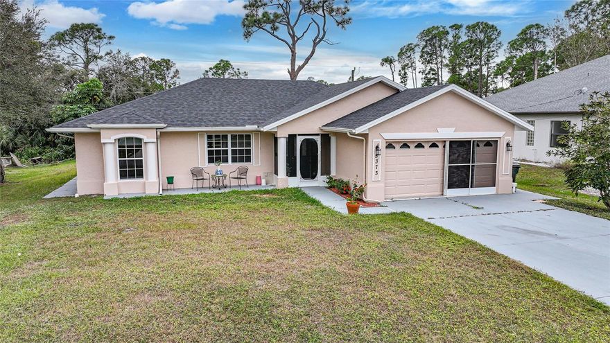 Welcome to 5373 Sylvania Ave, a beautifully maintained 3-bedroom, 2-bathroom, 2-car garage home located in a desirable area of North Port, Florida. This inviting residence offers a thoughtfully designed floor plan that feels both spacious and functional, perfect for everyday living or entertaining.
The home features new laminate flooring in the bedrooms and has been freshly painted, creating a bright, clean, and move-in-ready feel. The main living areas flow seamlessly into a sunroom, providing additional flexible space that can be used as a sitting area, home office, or hobby room. Step outside to the oversized lanai, ideal for enjoying Florida’s outdoor lifestyle, relaxing with morning coffee, or hosting family and friends.
The well-maintained interior reflects pride of ownership, with a layout that maximizes comfort and usability. The kitchen and living spaces connect effortlessly, offering a natural gathering space for both quiet evenings and social occasions.
Conveniently located, this home is close to shopping, dining, schools, and everyday amenities, while also being just a short drive to beautiful Gulf beaches, making it easy to enjoy everything Southwest Florida has to offer.
Whether you’re looking for a primary residence, seasonal home, or investment opportunity, 5373 Sylvania Ave delivers comfort, location, and value in one complete package.