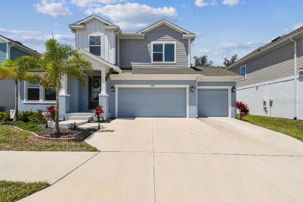 This meticulously crafted residence, built by David Weekley Homes in 2023, offers a rare opportunity to own a modern home within the private, gated community of Eagle Creek in Tarpon Springs, Florida. Spanning 2,687 square feet, this four-bedroom, two-and-a-half-bathroom home exemplifies contemporary luxury and thoughtful design.
Upon entry, you're welcomed by an expansive open floor plan featuring soaring ceilings and premium wood flooring that seamlessly connects the main living areas. The gourmet kitchen serves as the heart of the home, boasting high-end appliances, beautiful cabinetry, and generous workspace.
Each bedroom is generously sized, providing private retreats for family and guests. The master suite includes a custom walk-in closet with built-in shelving, while the two full bathrooms and a powder room give convenience and comfort.
Energy-efficient, low-emissions windows flood the home with natural light while enhancing sustainability. Outdoor living is elevated with a serene backyard retreat, complete with a screened patio, composite deck, turf, brick pavers, and landscape lighting. The exterior is further enhanced by an irrigation system, rain gutters, and a dedicated sprinkler meter.
A spacious three-car garage provides ample room for vehicles and storage. Ideally located near Highway 19, residents enjoy easy access to Honeymoon Island State Park, Lake Tarpon, and the renowned beaches of Florida’s west coast.
This property presents a unique opportunity to acquire a beautifully appointed, energy-efficient home in one of Tarpon Springs’ most desirable neighborhoods. Situated outside flood zones.