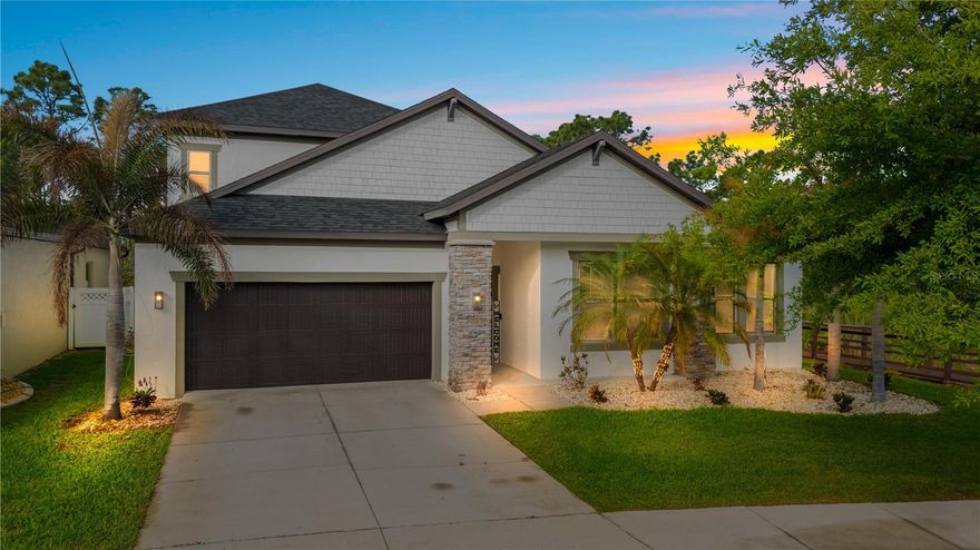 Welcome to this stunning 5-bedroom, 4-bathroom pool home offering 3,349 square feet of beautifully updated living space in the highly sought-after gated community of Waterleaf in Riverview. This spacious home blends comfort, style, and functionality with an open-concept layout perfect for both everyday living and entertaining. Fresh interior paint, modern light fixtures, and ceiling fans throughout create a bright, move-in-ready feel from the moment you walk in. The front of the home has been thoughtfully upgraded with all-new landscaping, featuring clean river rock and palm trees for a modern, low-maintenance design, along with a brand-new front door that enhances the home’s curb appeal. Step outside to your private backyard oasis, where no detail has been overlooked. Enjoy a brand-new pool, screened-in enclosure, and elegant pave-red patio, all complemented by fresh landscaping. The AC units have also been relocated to the side of the home, maximizing backyard space and creating a more open, enjoyable poolside setting. Additional highlights include a brand-new roof (2025), generously sized bedrooms, and multiple living areas designed for flexibility and comfort. Located in the gated community of Waterleaf, residents enjoy resort-style amenities, top-rated schools, and convenient access to shopping, dining, and major highways. This home truly checks every box—schedule your private showing today!