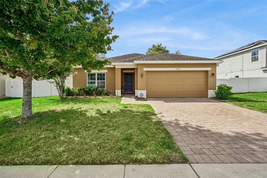Step into this beautifully maintained four-bedroom home where comfort, style, and functionality come together seamlessly.  Designed with an inviting open-concept floor plan, this home offers the perfect space for both everyday living and effortless entertaining.
The family room welcomes you with its spacious layout and natural flow into the kitchen, complete with sleek stainless-steel appliances, ample counter space, and a layout that keeps you connected to every moment.  Whether you're hosting gatherings or enjoying a quiet night in, this space truly is the heart of the home.  Retreat to the primary suite, a private sanctuary featuring a generously sized walk-in closet and a luxurious en-suite bathroom.  Enjoy the dual vanities, a relaxing soaking tub, and a separate walk-in shower-designed to give you both comfort and functionality.  The additional three bedrooms are all well-proportioned, offering flexibility for family guests, or even a home office. Throughout the home you'll find thoughtful updates including brand new ceiling fans, adding both style and comfort to every room.  Meticulously cared for and move-in ready, this home offers the perfect blend of space, upgrades, and warmth.  Whether you're looking to settle in or entertain in style, this is more than just a house- it's the place you'll love coming home to.