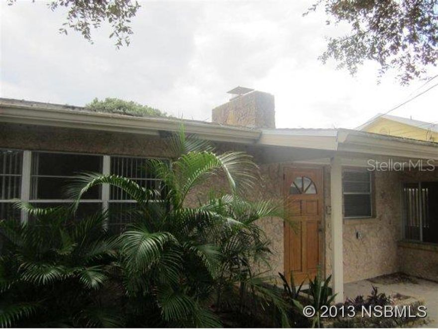 The home has the perfect location offering an easy walk to The Beach and Flagler Avenue. Bonus Room could be third bedroom. Vaulted ceiling in living room. New Refrigerator(Oct 2013). Newer AC (2011). Newer Hot water heater (2012). Washer and dryer included. Terrazzo floors throughout except for carpet in bonus room. Wood-burning fireplace.