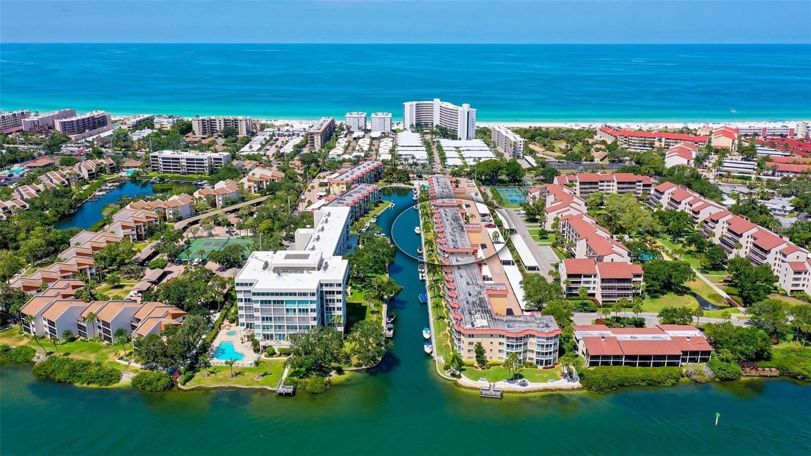 Available now through Dec 2025 for $2,000 per month. Available Jan-Mar 2026 for $6,000 per month. Welcome to your dream coastal escape in beautiful Siesta Harbor on Siesta Key! This turnkey furnished; spacious one-bedroom, two-bath condo is available now through October 2025. Perfectly situated along a peaceful canal, it offers stunning water views and a truly relaxing atmosphere. Just a short stroll away, you'll enjoy deeded access to Siesta Key's world-famous beach. Step inside to find a bright, updated kitchen with granite countertops, stainless steel appliances, luxury tile throughout, and beautifully renovated bathrooms. Enjoy morning coffee or an evening glass of wine on your screened-in patio that overlooks the canal, providing the perfect spot to unwind while watching boats drift by. It's a serene, shaded retreat that truly brings the outdoors in. Each floor has easy access to elevators and free and well-appointed laundry room. Siesta Harbor is a welcoming 55+ community offering a wide range of amenities, including: * Outdoor spa and shower * Indoor sauna * Fitness room * Shuffleboard court * Clubhouse * BBQ area *Library * Take a dip in the heated pool and spa, or cast a line from the dock and fishing pier. Whether you're seeking a peaceful retreat or a vibrant coastal lifestyle, this condo has it all. Just bring your suitcase and start enjoying the laid-back beach life! Rates: May-Dec $2,000 per month. Jan-Mar $6,000 per month.