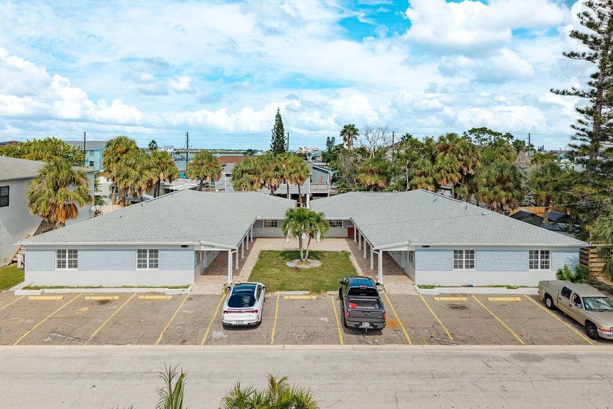 Step inside to this completely remodeled Madeira Beach condo and experience modern coastal living at its finest. The interior showcases a brand-new kitchen with quartz countertops, shaker-style cabinetry, and new stainless-steel appliances, complemented by luxury vinyl flooring throughout. The stylish bathroom was also fully remodeled with a stand-up shower, new sink and toilet. The convenience of IN-UNIT laundry adds exceptional functionality. Beyond the beautiful finishes, this property provides complete peace of mind with brand-new hurricane-rated doors, NEW windows, updated electrical and plumbing systems, fresh drywall, and a new energy-efficient mini-split system. Ideally situated just one block from Gulf Boulevard, residents can enjoy a short walk to the beach, John’s Pass Village & Boardwalk, popular local restaurants, shops, and waterfront entertainment. Perfect as a full-time residence, investment opportunity or a turnkey coastal getaway, this home captures the essence of effortless beachside living.