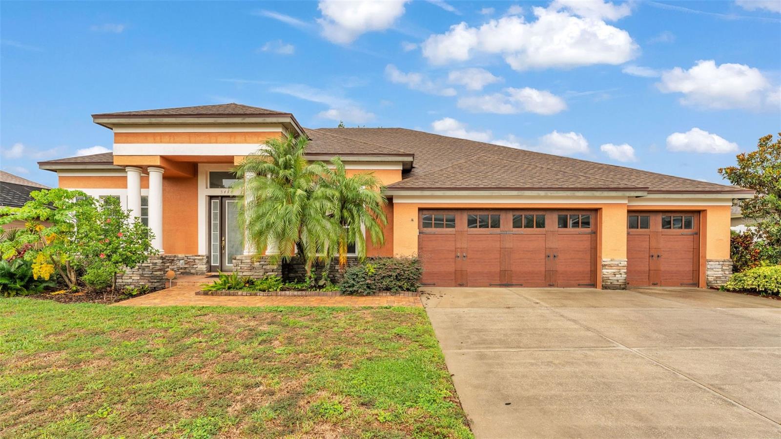 Stunning 4-Bedroom, 3-Bath Home Offers Style and Space in a Beautiful Custom Home Community in South Lakeland
This beautifully maintained home offers key features which include a NEW ROOF (2020), NEW AC SYSTEM (2020), NEW WATER HEATER (2024), and NEW INTERIOR PAINT (2025). A spacious 3-CAR GARAGE with CUSTOM UPGRADED GARAGE DOOR provides plenty of room for vehicles, storage, and hobbies alike. For added buyer confidence, a 4-point inspection report and wind mitigation report have already been completed to help ensure a smooth closing. This property is also USDA ELIGIBLE, allowing for 0% down payment—a fantastic opportunity for qualified buyers. Nestled in a well-established neighborhood where no two homes are alike, this home stands out with unique charm and timeless curb appeal.
Step inside to discover a bright, freshly painted interior with soaring 12-FOOT CEILINGSs, creating an open and airy ambiance throughout. The thoughtfully designed split floor plan provides privacy and flexibility, making it ideal for families or guests.
Enjoy multiple living spaces including a formal living room, formal dining room, and a generously sized family room with oversized sliding glass doors that flood the home with natural light and open to a screened-in lanai — perfect for indoor-outdoor living.
The spacious kitchen is a chef’s delight, complete with ample cabinetry, DOUBLE OVEN, and a cozy breakfast nook. Whether you’re preparing weeknight dinners or hosting weekend gatherings, this space is ready for it all.
Retreat to the large primary suite, which features a peaceful sitting area and a luxurious en-suite bathroom with DUAL VANITIES, a GARDEN TUB, and plenty of space to unwind.
Step outside to your oversized backyard patio, where a CUSTOM-BUILT FIRE PIT serves as the perfect centerpiece for entertaining friends or relaxing under the stars. The backyard offers ample space to install a pool, making this your own private oasis.
Plus, a 4-point inspection and wind mitigation report already completed, you can move forward with confidence knowing this home has been thoroughly prepared for a smooth and stress-free closing. This home truly has it all—style, space, and peace of mind.
Don’t miss your chance to make it yours — schedule your private showing today and fall in love with everything this exceptional property has to offer!
