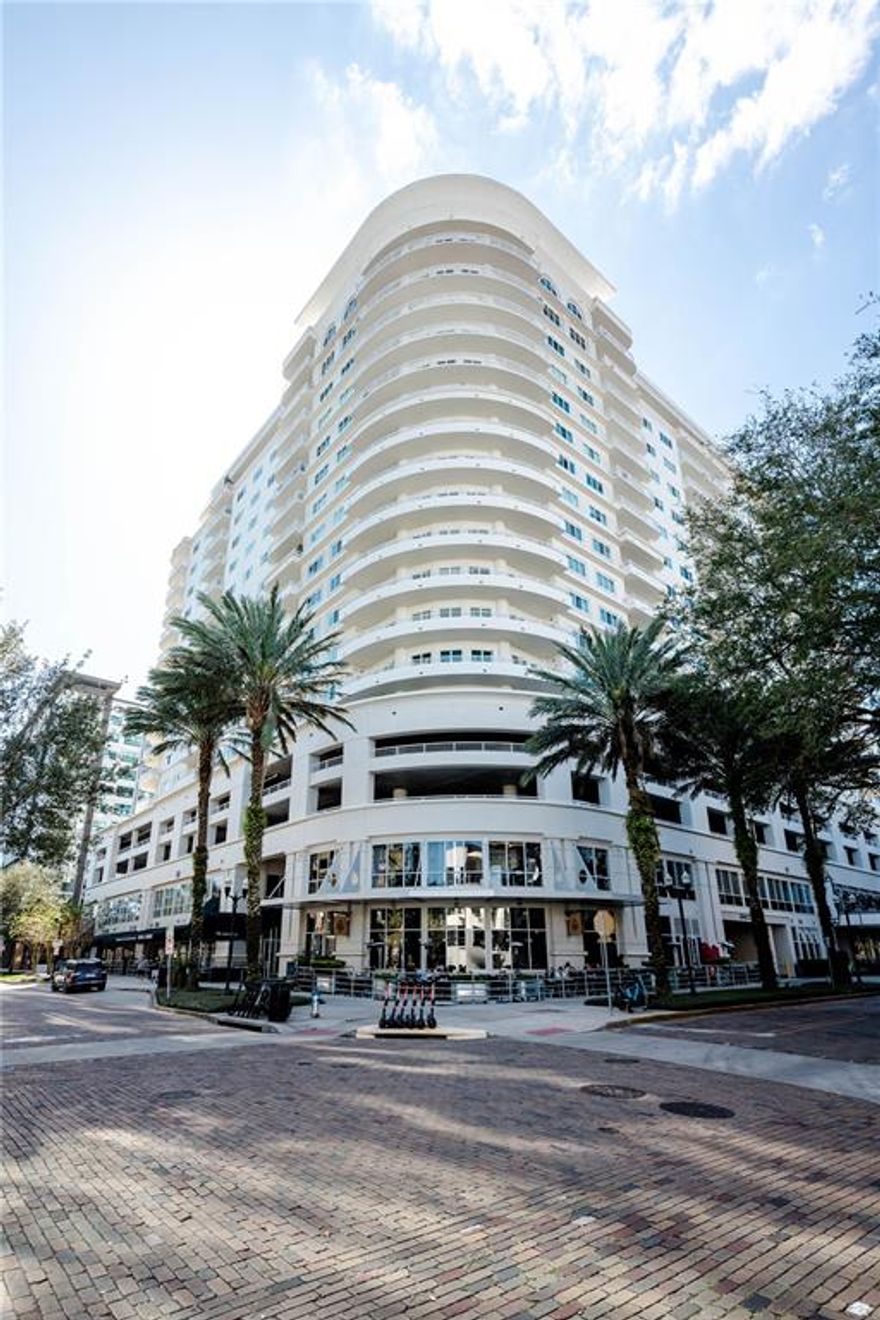Wow what a penthouse I present to you in The Sanctuary building, one of the most sought after addresses in Downtown Orlando. Prepare to be blown away with the location, facilities and accommodation. This top floor penthouse with panoramic views over Lake Eola and all the way down to the East coast on the amazing wrap around balcony that has to be seen to be believed. Lets start with the location within easy reach of everything that is great about Orlando including the Michelin star restaurants and other fine dining. The cosmopolitan feel grabs you immediately. As for the facilities in the building well we have a very well equipped fitness center with every machine you will need to keep in tip top condition. There is also a spa room which includes a sauna and steam rooms, then onto the pool deck where you will find cabanas, an outdoor kitchen and a pool and separate in ground spa. There's a residents lounge that can be booked for private parties or family get togethers. In the garage this penthouse boats 2 assigned undercover parking spaces in the secure garage. For the electric car owner there are 2 charging bays which can be booked for charging with the concierge at a cost for the electric. There is obviously 24 guard concierge in the lobby.
Now for the penthouse the accommodation of this 3 bed 3.5 bath is breath taking from the moment you walk into the foyer. It consists of 2 master suites at each end of the penthouse with the family gathering area in the middle. With a chef's kitchen having every essential modern convenience to cater for any gathering leading onto the family area. All with portrait windows show the amazing views over Lake Eola. As well as the 3 bedrooms there is a dressing room which is a flexible space that can be used for a media room or office. One master bath has been remodeled  with other modifications at a cost of around $200000 they are taken to the ultimate level in luxury. including a walk in steam shower to take the strain of the day away or to wake you ready to take the new day on. All closets of course have custom built shelving. It goes without saying the family areas and outside patio area are wired for surround sound to complete the whole entertainment experience.
Being 10 minutes from Orlando Executive airport this could be used as a primary residence or a fabulously situated 2nd home. Imagine leaving New York and the winter cold behind at 4-30  and having dinner reservations in Orlando at 8pm.
As for the wrap around balcony which runs the length of the property you have access to the balcony from 4 different points.