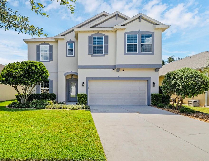 Located in the sought-after gated community of Waterside Pointe, where living the luxurious Lake Life, can be your new reality. This Chain of Lakes property is turn key and freshly upgraded featuring four-bedroom and three baths. This Florida Paradise boasts fresh interior paint, upgraded baths, and upscale finishes. Past the foyer, you are greeted with an open floorplan featuring the kitchen, breakfast nook, and family room combo. This floor plan also offers an additional flex space, ideal for formal dining or a home office. Enjoy entertaining in your wonderfully updated kitchen with New Quartz Countertops featuring a waterfall edge, double oven, and Stainless-Steel appliances. Relax in your primary suite, that features a large walk-in closet, upgraded vanities with his / her sinks, quartz countertops, freestanding tub, and large walk in shower. Additional spacious bedrooms are opposite the master and offer plenty of closet space. Step out back, and that’s where the fun begins. This backyard paradise is an outdoor enthusiast dream. Enjoy this large heated saltwater pool, featuring a sun shelf, Pebble Tec surfacing, multiple fountains, and an elevated heated spa. This home is located on a canal that directly leads to Clermont Chain of Lakes. Dock your boat outback, take a boat ride to the Tiki Bar or Salt Shack, sunset cruises with friends and family, and enjoy what Florida’s Lake lifestyle has to offer. This home also features tropical and lush landscaping that is great for privacy. Waterside Pointe has several great amenities: community pool with water slide, basketball and tennis courts, playgrounds, private boat ramp to the neighborhood's interior lake, fishing dock, clubhouse, and fitness center. Located just minutes from schools, shopping, hospitals, and so much more. Schedule your tour today, and welcome to your New Home!