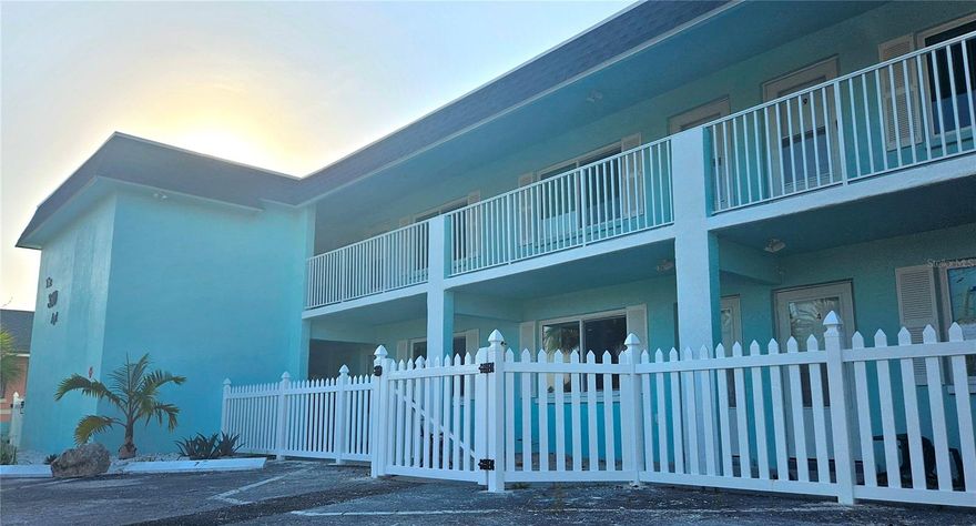 St Pete Beach Luxury Beach Apartment Community at 350 73rd Street has multiple apartments immediately available for Annual Lease. This property has been completely renovated inside and out including a handsome Kitchen and Bath! The beautiful ground floor apartment has a brand new renovated Kitchen with white shaker-style cabinets and new stainless steel appliances including refrigerator with ice maker, disposal, range, dishwasher and built-in microwave. There are beautiful tiled floors in this ground level unit and a tiled Bathroom with single vanity and large walk-in shower. The Bedroom has a roomy walk-in closet. New windows, doors, roof AC and more! Each unit comes with a dedicated parking space in the large private parking lot and an additional locked storage closet just for your use in the Laundry Room. There are two convenient Laundry Rooms with coin operated machines with one Laundry Room located on each floor. One small pet OK with landlord approval and pet fee. No aggressive breeds. Total 700 square feet for this one bedroom unit. Located one block from bustling Corey Avenue and four short blocks to the beautiful beach front. Restaurants, Entertainment, Shopping and popular Corey Avenue Sunday Market all a short distance from your front door! The monthly rent includes water, sewer, garbage pickup, landscaping and assigned parking. Application fee $65 per adult and $100 tenant processing fee. Renters insurance required at $45 month.