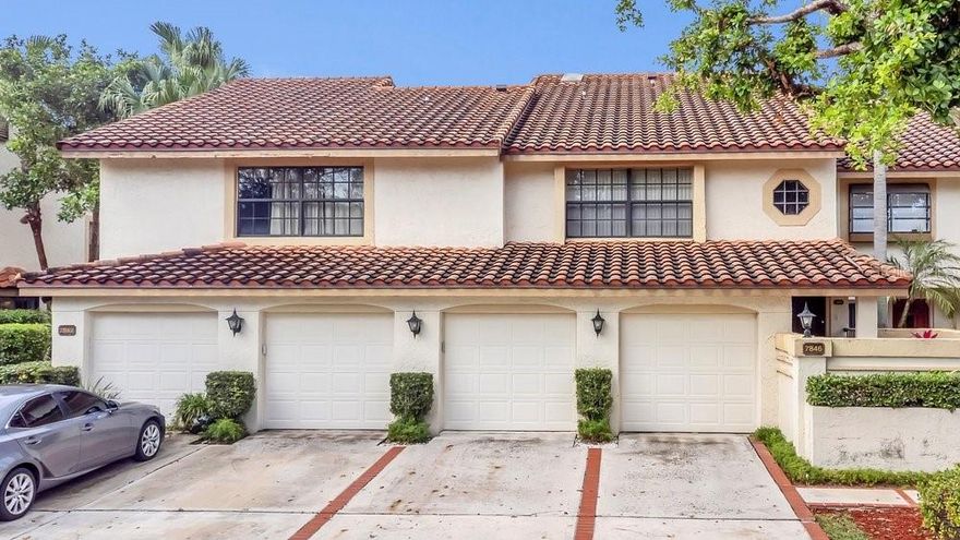 Welcome home to this fully remodeled Mediterranean-style townhome in the heart of Boca Raton, located directly on the golf course in the beautiful La Mirada at Boca Pointe community. This desirable corner unit offers 3 bedrooms and 2.5 bathrooms, featuring soaring vaulted ceilings, an open-concept floor plan, and an abundance of natural light throughout.

The spacious eat-in kitchen showcases wood cabinetry, granite countertops, and stainless-steel appliances, perfect for everyday living and entertaining. Impact skylights enhance the bright interior, while the glass-enclosed patio is equipped with electric wind shades and overlooks the lush golf course and serene greenery. A screened patio provides the ideal space to relax and enjoy the peaceful views.

Additional features include a 2-car garage with impact-rated doors, on-site management, and access to the community pool. La Mirada is an all-ages, pet-friendly community with no mandatory Boca Pointe membership—though memberships are available.

Conveniently located close to I-95, the Florida Turnpike, shopping, dining, top-rated schools, and Boca Raton’s beautiful beaches. Don’t miss this opportunity to own a move-in-ready home in one of Boca’s most desirable communities.