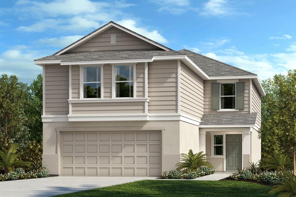 Under Construction. This stunning two-story home is yours to own. As you enter from the front porch, you will immediately discover 9-ft. first-floor ceilings and beautiful tile throughout the first floor. Moving through the entry, you will come across a conveniently located coat closet, powder bathroom, and den. This modern kitchen offers 42-in. upper cabinets, brick-lay subway tile, quartz countertops, a pantry, and a stainless-steel Whirlpool® appliance package. Upstairs, you will find 3 additional secondary bedrooms each with their own walk-in closet, a huge loft with ample storage space, and vinyl plank flooring. The primary bedroom with connecting bath includes a linen closet, a dual sink vanity with granite countertops, and a walk-in shower with tile surround.