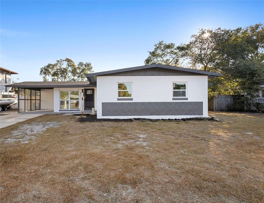 Welcome home to this beautifully upgraded 3-bedroom, 2-bath single family residence in desirable Winter Springs. Thoughtfully renovated throughout, this move-in-ready home features a brand-new kitchen, new appliances, and new luxury vinyl plank flooring that flows seamlessly through the entire living space. Fresh interior and exterior paint create a crisp, modern feel, while major system updates include a new AC, new electrical panel, new windows, and new sliding glass doors for added efficiency and peace of mind. Step outside to your private backyard retreat situated on a spacious 0.20-acre lot, complete with a refreshed pool featuring new tile, deck, and pool pump—perfect for relaxing or entertaining year-round. An exterior storage shed provides additional convenience and functionality. Ideally located near shopping, dining, parks, and major roadways, this home offers a rare combination of quality upgrades, outdoor living, and everyday comfort. Schedule your private showing today.