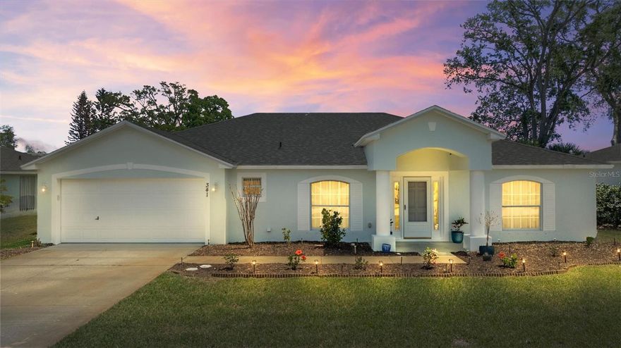 Peaceful water views and over 2,000 square feet of thoughtfully designed living space await in the highly desirable Mariners Gate community. This beautifully maintained 3-bedroom, 2-bath home with a spacious 2-car garage offers the perfect blend of comfort, privacy, peacefulness and convenience. Nestled off the beaten path and not situated off a main thoroughfare, this home enjoys a quiet setting with minimal traffic and no major road noise, enhancing the sense of tranquility. With no rear neighbors and serene waterfront scenery, this property truly captures the best of Florida living.  Inside, you'll find a bright, open floor plan with vaulted ceilings and abundant natural light, creating an airy and inviting atmosphere throughout the main living areas. The split-bedroom layout offers ideal privacy for family, guests, or a home office. The oversized laundry room provides exceptional functionality, with ample space for storage and even room for a second full-size refrigerator. The living space flows seamlessly to the screened porch overlooking the water--an ideal setting for morning coffee or unwinding with a glass of wine in the evening. Generously sized, this outdoor space easily accommodates a grill and dining table and chairs, and/or a comfortable outdoor living set, making it perfect for both relaxing and entertaining.  Major system updates offer peace of mind, including a new roof in 2021 and HVAC in 2020. Additional features include a generator-ready electrical setup, underground utilities throughout the community, irrigation on a private well with timer, a transferable termite bond, and a spacious 2-car garage.  Located in the quiet Mariners Gate community in Edgewater, this home is perfectly positioned for commuters traveling to Daytona, Orlando, or Brevard, and is just a short drive to New Smyrna Beach's shopping, dining, and beaches. Mariners Gate is known for its peaceful atmosphere and high-and-dry setting, while still being just minutes from US-1, SR-442, and I-95.  All information taken from the tax records and, while deemed reliable, cannot be guaranteed.