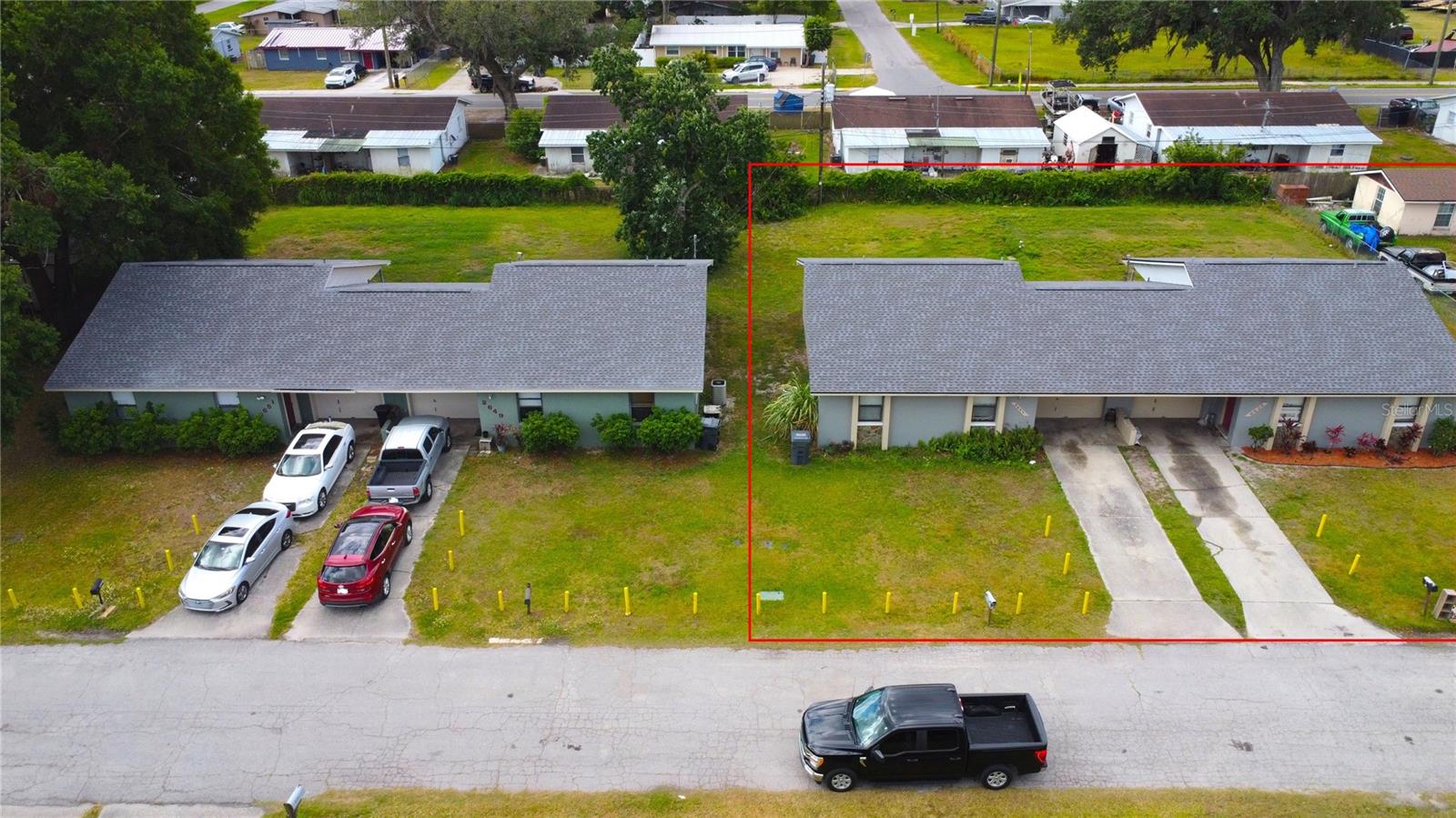 Don't miss this incredible investment opportunity at 2639 / 2641 Lantana Lane in Lakeland, FL—a well-maintained concrete block duplex located on a quiet cul-de-sac in the heart of Central Lakeland, just minutes from shops, schools, and easy access to I-4 for seamless commutes to Tampa or Orlando. Each unit offers 2 bedrooms, 2 bathrooms, a 1-car garage, spacious front and back yards, and both are in great condition—making this a truly turn-key, income-producing asset. With strong rental history and current rents at $1,125 and $1,400, you’ll enjoy consistent cash flow along with peace of mind thanks to newer architectural shingle roofs installed in 2022. Also available is the neighboring duplex at 2649 / 2651 Lantana Ln—buy one or both! Opportunities like this don’t last long—call today before they’re gone!