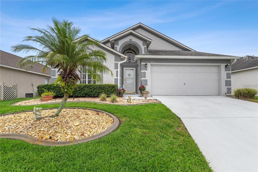 Well-maintained, one-owner 3BR/2BA single-story home in the desirable Lake Davenport community. Features an open floor plan with a spacious kitchen, granite countertops, and flexible living/dining areas. Main living space opens to a large screened lanai with hot tub and direct bathroom access—perfect for relaxing or entertaining.

Tile flooring in kitchen, baths, and laundry; LVP (3–4 yrs) in main areas and bedrooms. Vaulted ceilings, ceiling fans, and a 2-car garage.

Major updates include roof (2023), water heater (2023), and kitchen appliances (2022). Washer and dryer (approx. 3 yrs) included. Hot tub and patio furniture can convey.

Community offers pool, tennis, playground, fishing pier, boat ramp, and picnic areas with low HOA. Conveniently located near US-27, US-192, shopping, dining, golf, and Disney. Ideal for primary, vacation, or investment use with short- and long-term rental allowed.