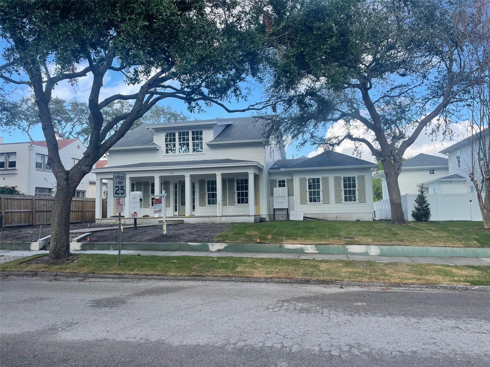 Canopy Builders New Construction that is 100% Complete in The Historic Old Northeast Neighborhood with Detached Accessory Dwelling Unit Over Garage, Pool, Spa and Master Suite on the Main Level! Located on an Oversized Interior Lot (75' x 125') within Steps to Coffee Pot Bayou, 4th St, Coffee Pot Park, Boat Ramp, Sunken Gardens, Restaurants and Shops. This Single Family Residence Offers 4 Bedrooms + Study, 3.5 Bathrooms, Formal Dining Room, Craft Room, Laundry/Mudroom on Main Level, Accessory Laundry Space on 2nd Level, Butler's Pantry and Separate Walk-In Pantry in the Main House (3,901 Living SF), and a Studio Style Accessory Dwelling Unit (617 Living SF) with Kitchen, Separate Bathroom, Laundry Closet and Walk-In Closet Above a Detached 2 Car Garage (25'x25'). No Expense has Been Spared with this New Build Which Boasts Hardie Plank Siding, Impact Resistant Windows, Fireplace, Built-In Outdoor Grill, 10' Ceilings on the Main Level & 9' Ceilings on the 2nd Level, Large Front Porch, Expansive Covered Rear Porch & Walkways - All in Brick Finish! Thoughtfully Selected Finishes have been Hand Picked by Canopy's Design Team, and Include the Following: Engineered Hardwood Flooring, Marble Entry Floor in Foyer, 8' Shaker Style Interior Doors, Spacious Island with Marble Counters & Slab Splash, Luxury Appliances Including a 43" La Cornue Natural Gas Range, Designer Lighting Fixtures, Soap Stone Accents, Apron Kitchen Sink, Designer Hardware, Gas Tankless Water Heater for Main House, Natural Gas Sconces, Numerous Built-In's, Multiple Trim Accents, Wood Beam Ceilings in Great Room and So Much More. The Spacious, Master Suite is Located on the Main Level, and Offers A Large Walk-In Closet, Double Sink Vanity, Free-Standing Tub, Walk-In Shower and French Doors to Rear Covered Porch. Located on a High & Dry, Non-Flood Zone Lot Within Minutes to Booming Downtown St. Petersburg, I-275 and the Gulf Beaches.