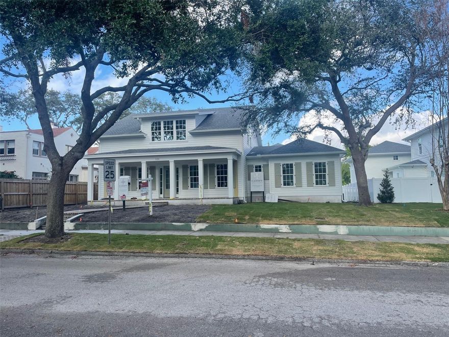 Canopy Builders New Construction that is 100% Complete in The Historic Old Northeast Neighborhood with Detached Accessory Dwelling Unit Over Garage, Pool, Spa and Master Suite on the Main Level! Located on an Oversized Interior Lot (75' x 125') within Steps to Coffee Pot Bayou, 4th St, Coffee Pot Park, Boat Ramp, Sunken Gardens, Restaurants and Shops. This Single Family Residence Offers 4 Bedrooms + Study, 3.5 Bathrooms, Formal Dining Room, Craft Room, Laundry/Mudroom on Main Level, Accessory Laundry Space on 2nd Level, Butler's Pantry and Separate Walk-In Pantry in the Main House (3,901 Living SF), and a Studio Style Accessory Dwelling Unit (617 Living SF) with Kitchen, Separate Bathroom, Laundry Closet and Walk-In Closet Above a Detached 2 Car Garage (25'x25'). No Expense has Been Spared with this New Build Which Boasts Hardie Plank Siding, Impact Resistant Windows, Fireplace, Built-In Outdoor Grill, 10' Ceilings on the Main Level & 9' Ceilings on the 2nd Level, Large Front Porch, Expansive Covered Rear Porch & Walkways - All in Brick Finish! Thoughtfully Selected Finishes have been Hand Picked by Canopy's Design Team, and Include the Following: Engineered Hardwood Flooring, Marble Entry Floor in Foyer, 8' Shaker Style Interior Doors, Spacious Island with Marble Counters & Slab Splash, Luxury Appliances Including a 43" La Cornue Natural Gas Range, Designer Lighting Fixtures, Soap Stone Accents, Apron Kitchen Sink, Designer Hardware, Gas Tankless Water Heater for Main House, Natural Gas Sconces, Numerous Built-In's, Multiple Trim Accents, Wood Beam Ceilings in Great Room and So Much More. The Spacious, Master Suite is Located on the Main Level, and Offers A Large Walk-In Closet, Double Sink Vanity, Free-Standing Tub, Walk-In Shower and French Doors to Rear Covered Porch. Located on a High & Dry, Non-Flood Zone Lot Within Minutes to Booming Downtown St. Petersburg, I-275 and the Gulf Beaches.