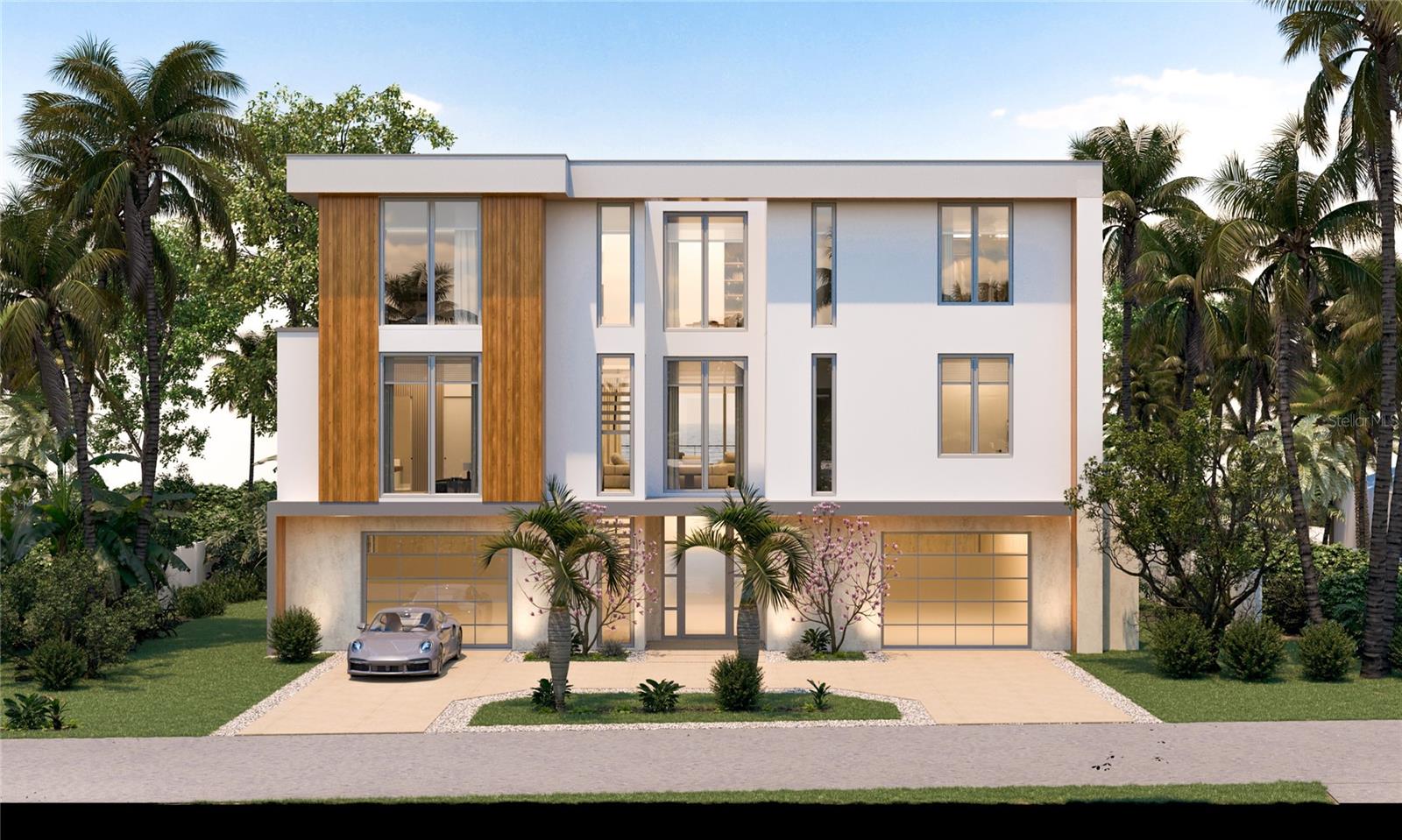 Under Construction. Enjoy the ultimate Longboat Key lifestyle in your very own direct Gulf Front private access with stunning Gulf of Mexico views! The progress at this Seaward Homes Curated Collection at 6489 Gulfside is moving right along, with completion expected by August of 2025. Designed by DSDG Architects, this home epitomizes exceptional quality and attention to detail. Situated on a coveted 100' Gulf front lot, this property offers soft sands, endless Gulf views, and miles of walkability. Gulfside Drive provides a quiet entrance street for its Gulf front residents. The main house features 4 oversized en-suite bedrooms and over 6,600 sq ft of air-conditioned living space, including a grade-level wellness room. The wide-open floor plan, oversized rooms, and large impact-rated safety glass sliding doors and windows throughout fill the home with natural light. Two nearly 40' long terraces on the main and second floors provide perfect spots to enjoy the outdoor island lifestyle and stunning Gulf views. Seaward Homes has partnered with premier Sarasota design company, Studio G Homes to bring luxury homes to the next level. Interior finishes include large format porcelain tile and hardwood flooring, Italian imported cabinetry, a custom floating steel and wood staircase, a 3-stop elevator, 8' solid interior doors, high-efficiency mechanical systems, a top-of-the-line Gaggenau appliance package, luxurious plumbing fixtures, wine storage, detailed AV, lighting control, and a security system. Exterior features include solid concrete and masonry construction on all floors, a deep concrete piling foundation for added strength, Longboard premium aluminum architectural details, and a fine light sand exterior stucco finish. The resort-like pool area and custom spa are surrounded by a tropical landscape package. The garage accommodates 4 cars, with the option to add car lifts. Longboat Key, an 11-mile barrier island, is just minutes from St. Armand's Circle and downtown Sarasota. The Sarasota Bradenton International Airport is approximately 25 minutes away. Embrace the opportunity to own this unparalleled residence and enjoy ultimate coastal luxury living.