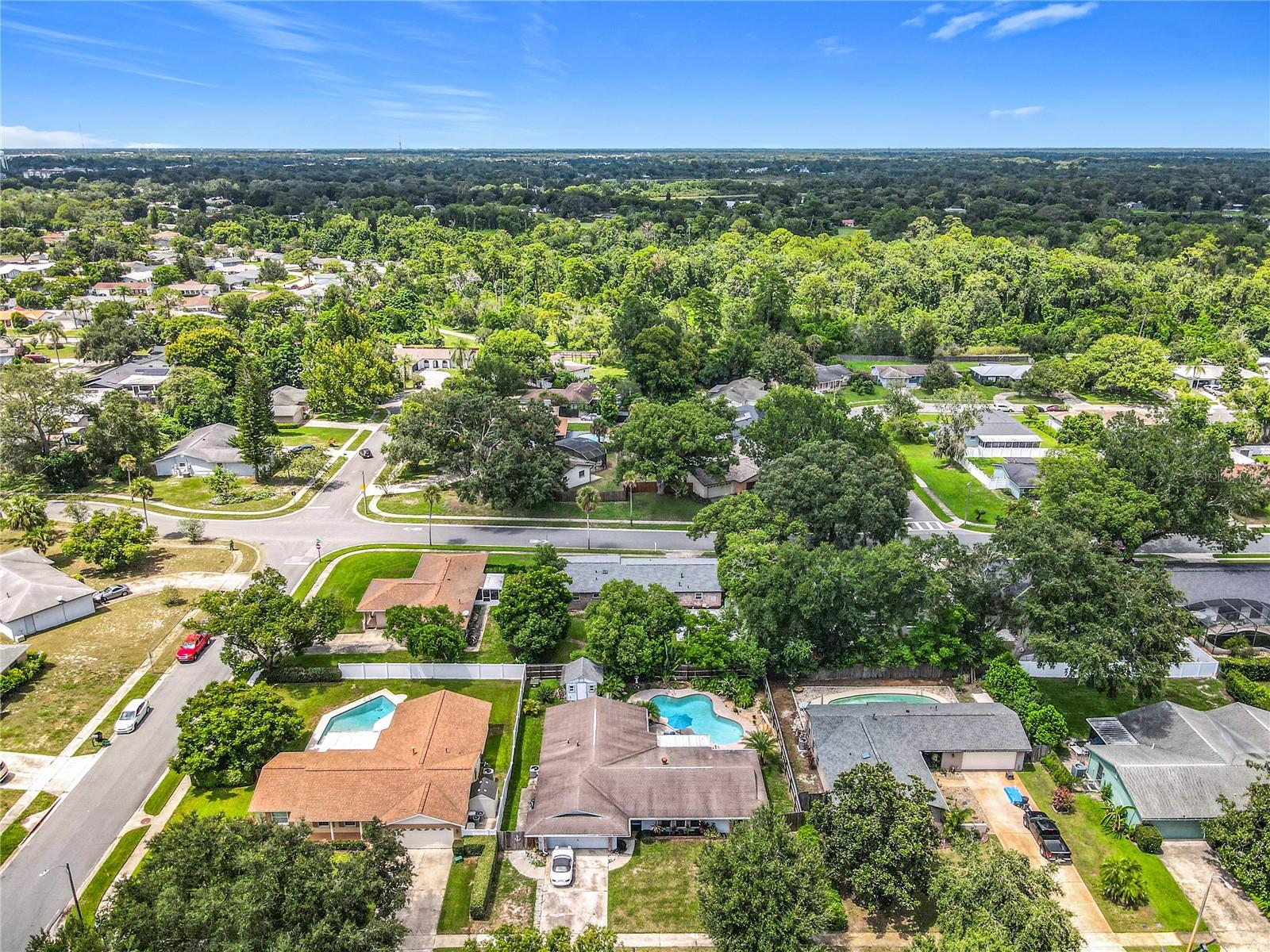 HURRY! NO HOA, NO CDD! Welcome to your gorgeous home in the highly sought-after Carriage Hill neighborhood within Casselberry's charming Garden District! GREAT LOCATION! PRICED TO SELL! This charming total 2,180 Sq-Ft home 3-bedroom 2-baths home features spacious living room for entertaining guests, in ground swimming pool, private backyard, and 2-car garage. This home feels bright and airy. The AC system was recently updated in 2023, providing efficient cooling for sunshine Florida days. The entire inside has been freshly painted, creating a clean and move-in ready ambiance. Enjoy Casselberry Golf Course, Secret Lake, and Lake Concord Park, where you can enjoy leisurely strolls and picnics! Easy access to major highways, Shopping, Restaurants, and lots of Entertainment where you can enjoy shopping and dining! Schedule your exclusive, private tour today and make this home yours! MOTIVATED SELLER!!!